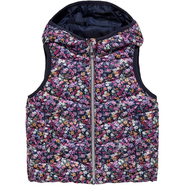 KIDS ONLY Steppweste »KMGNEWTALIA NEA QUILTD AOP WAISTCOAT OTW« bei ♕