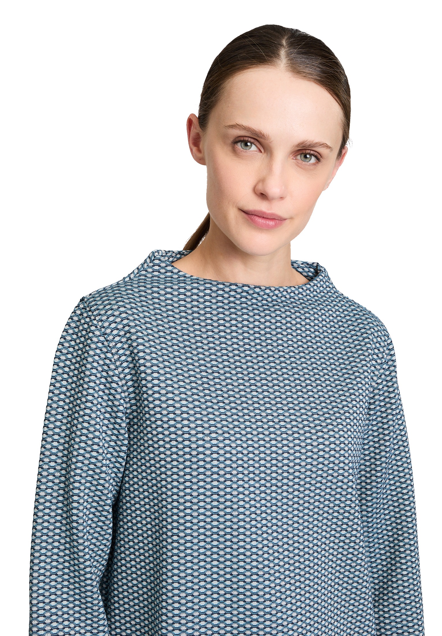 Betty&Co Langarmshirt »Strukturshirt mit Turtle Neck«