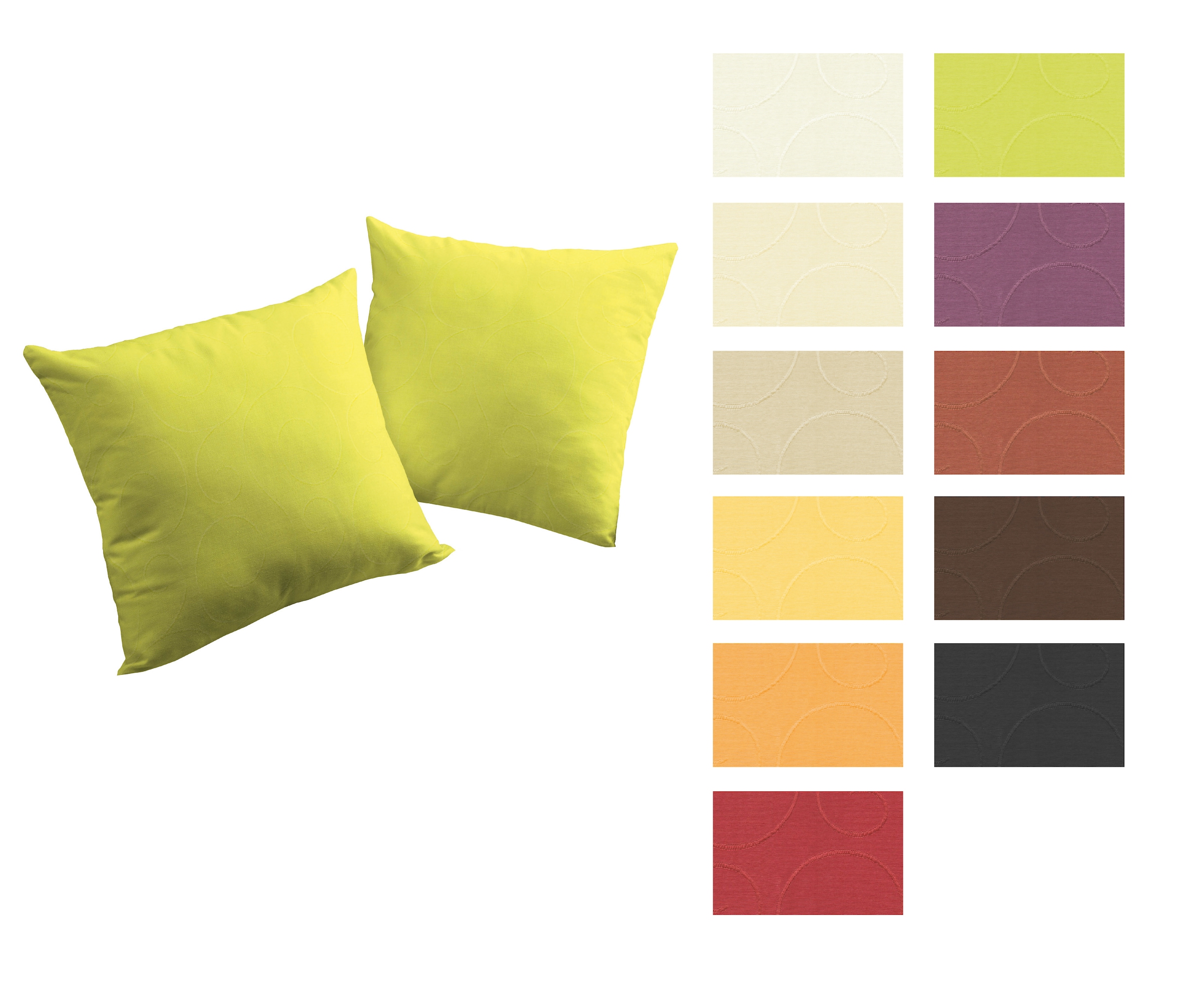 Wirth Dekokissen Kissenhülle ohne Füllung, 2 Stück