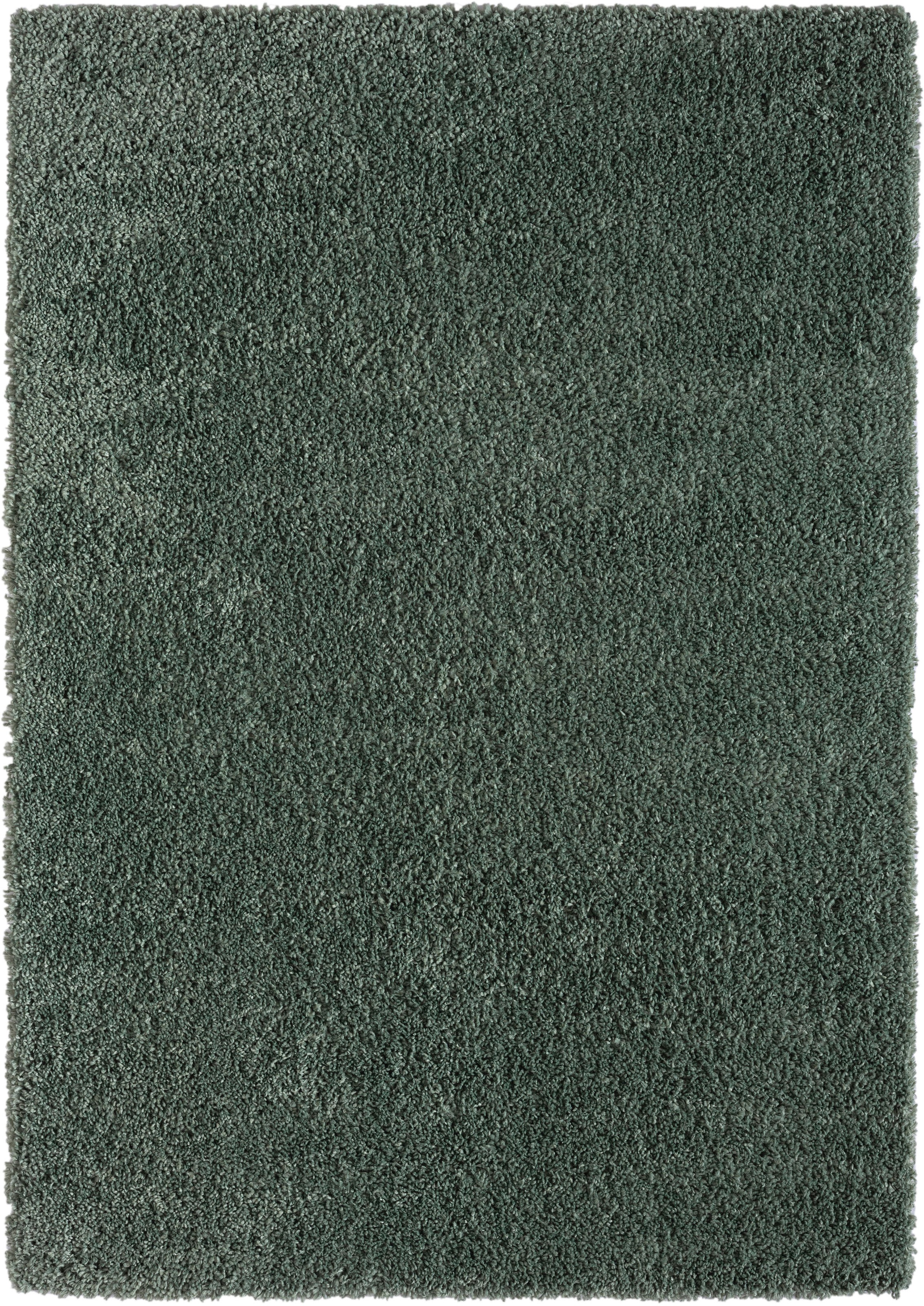 Myflair Möbel & Accessoires Hochflor-Teppich »My Shaggy«, rechteckig, 37 mm Höhe, Shaggy, Uni-Farben, leicht glänzend, Microfaser, extra flauschig