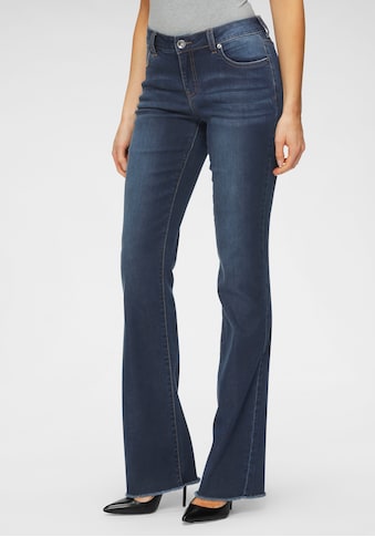 H.I.S Regular-fit-Jeans »Bootcut mit ausgefranstem Saum«, Ökologische, wassersparende... kaufen