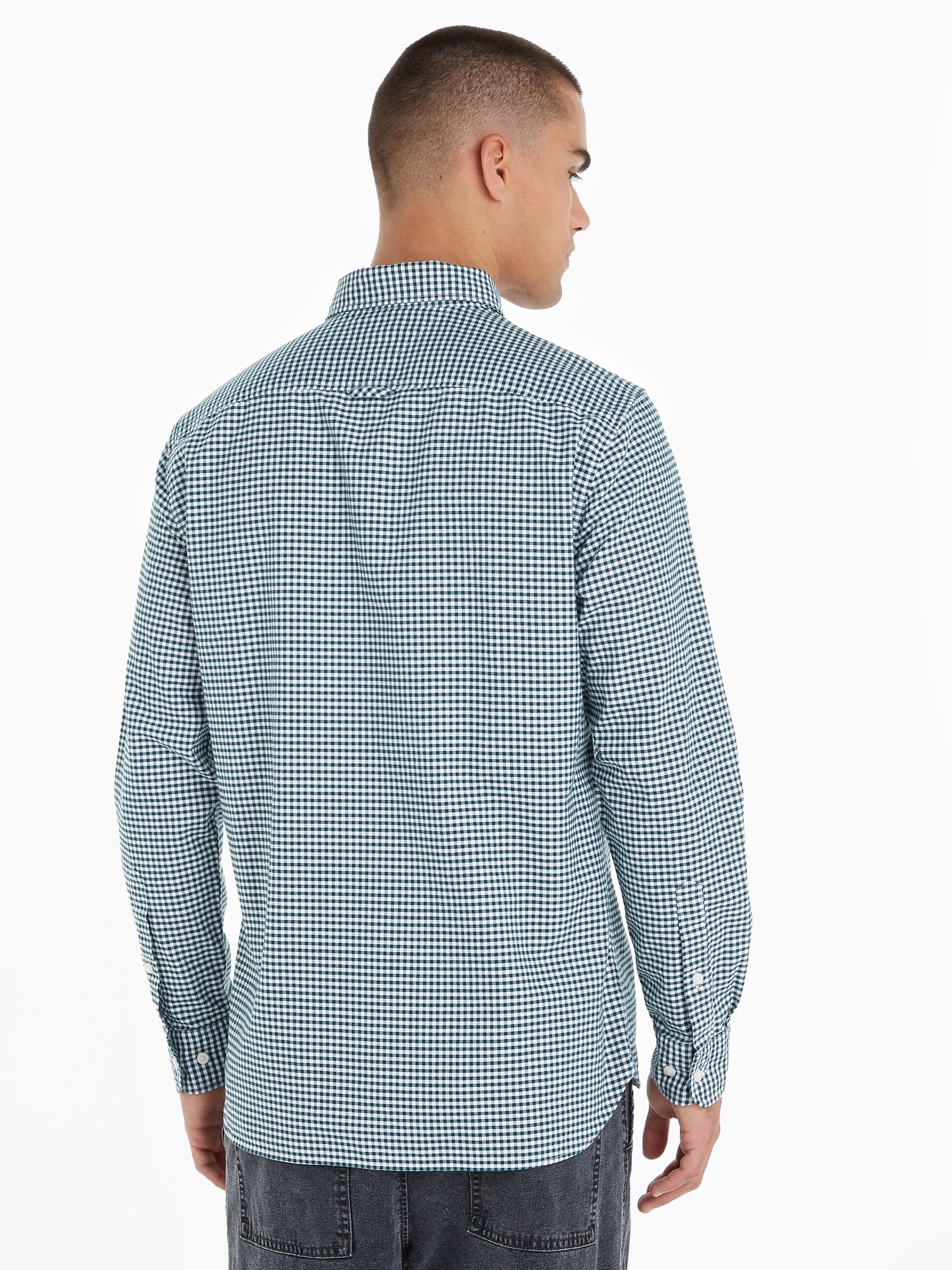 Tommy Hilfiger Langarmhemd »HERITAGE OXFORD GINGHAM RF SHIRT«, mit modischem Klein-Karomuster