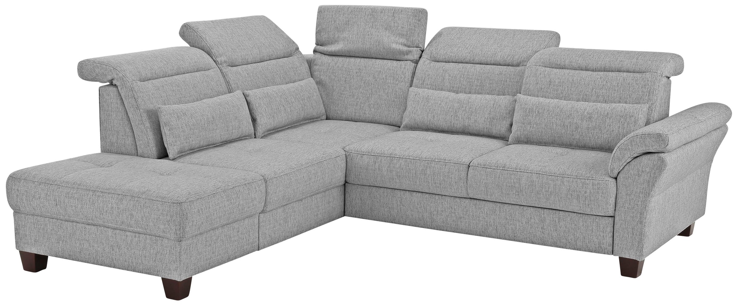 Home affaire Ecksofa »Solvei L-Form«, wahlweise auch mit Kopfteilverstellung und Bettfunktion, Federkern