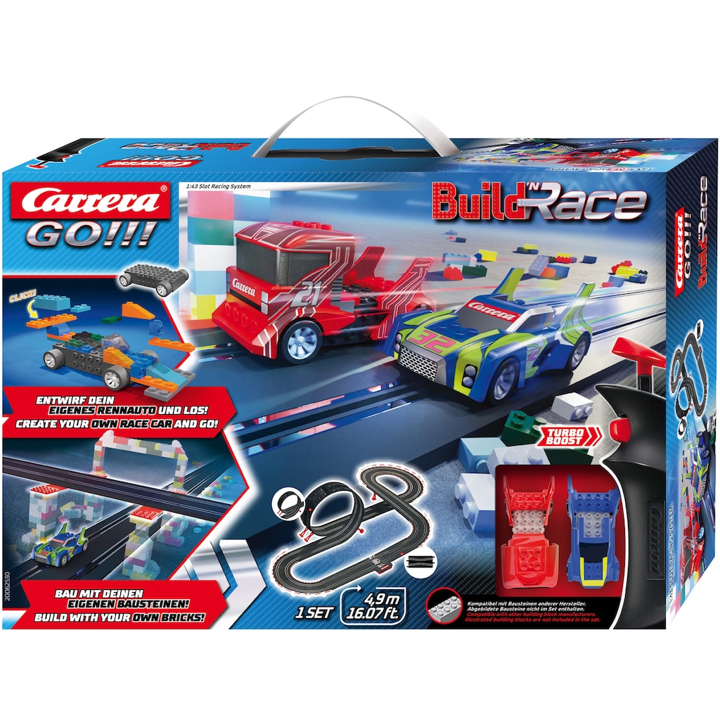 Carrera® Autorennbahn »Carrera GO!!! - Build 'n Race - Racing Set 4.9«