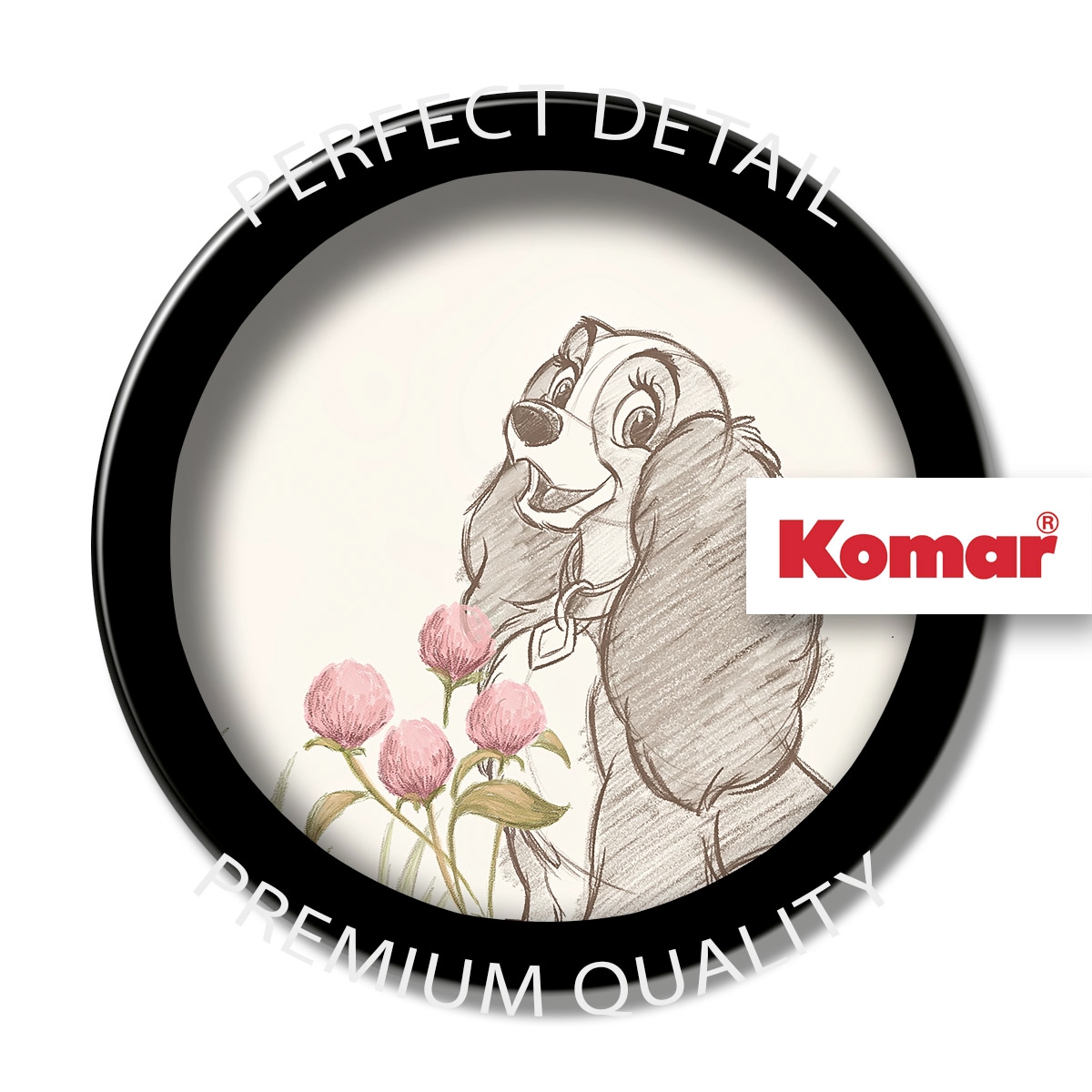Komar Wandbild »Like a Lady«, Disney, (Set, 1 St.), 70 x 50 cm (Breite x Höhe) - Kinderzimmer, Dekoration