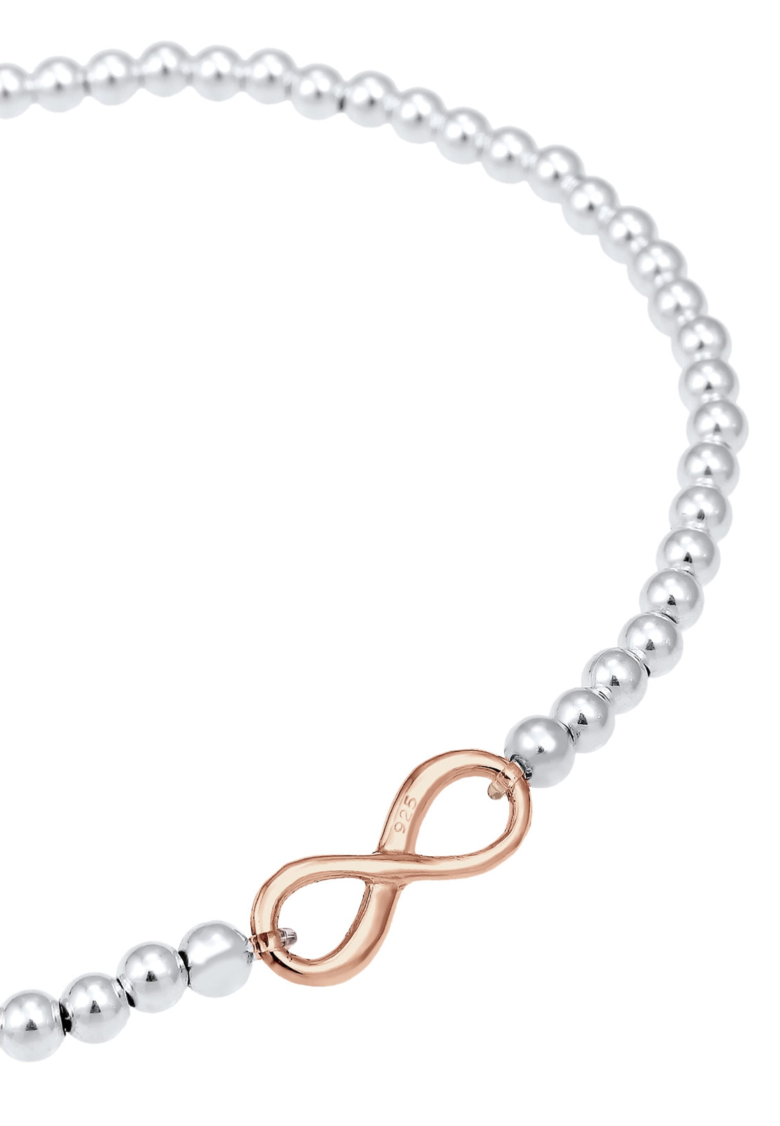 Elli Armkette »Armband Infinity Unendlichkeit 925 Silber rosé«