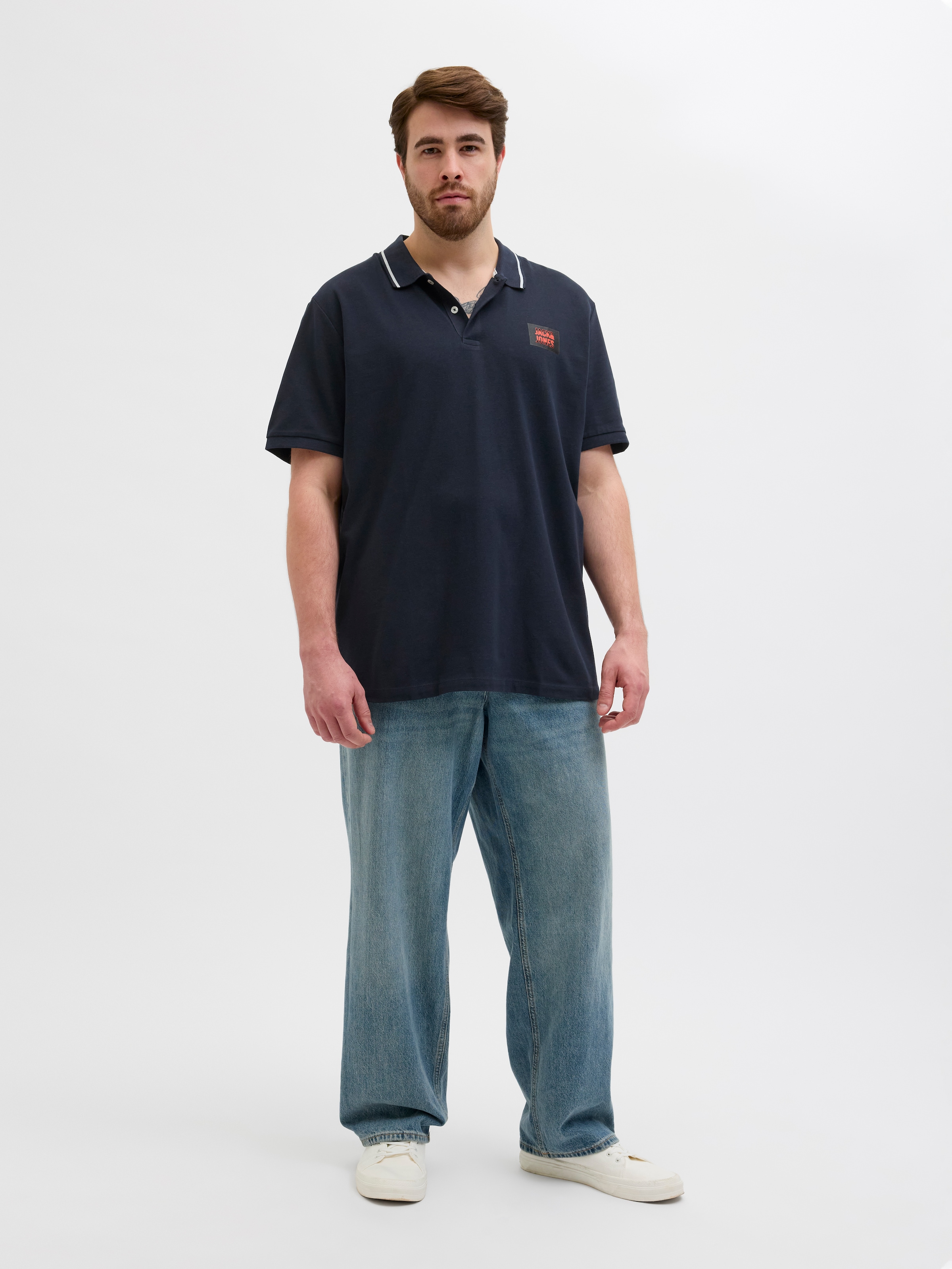 Jack & Jones PlusSize Poloshirt »JJHUDSON POLO SS PLS«