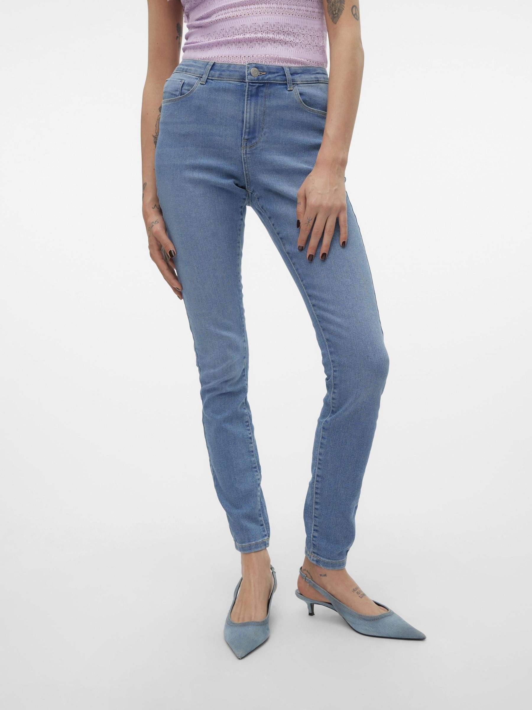 Vero Moda Skinny-fit-Jeans »VMELLY MR SKINNY JEANS BLUE NOOS«