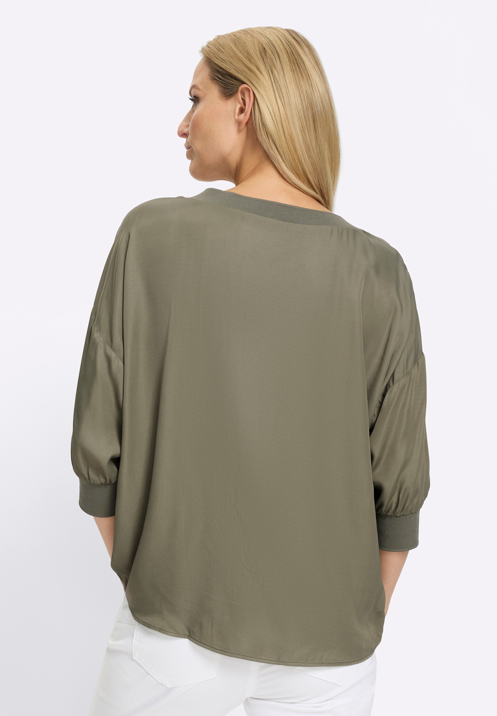 heine Schlupfbluse »Satin-Bluse Satinbluse mit 3/4-Arm«