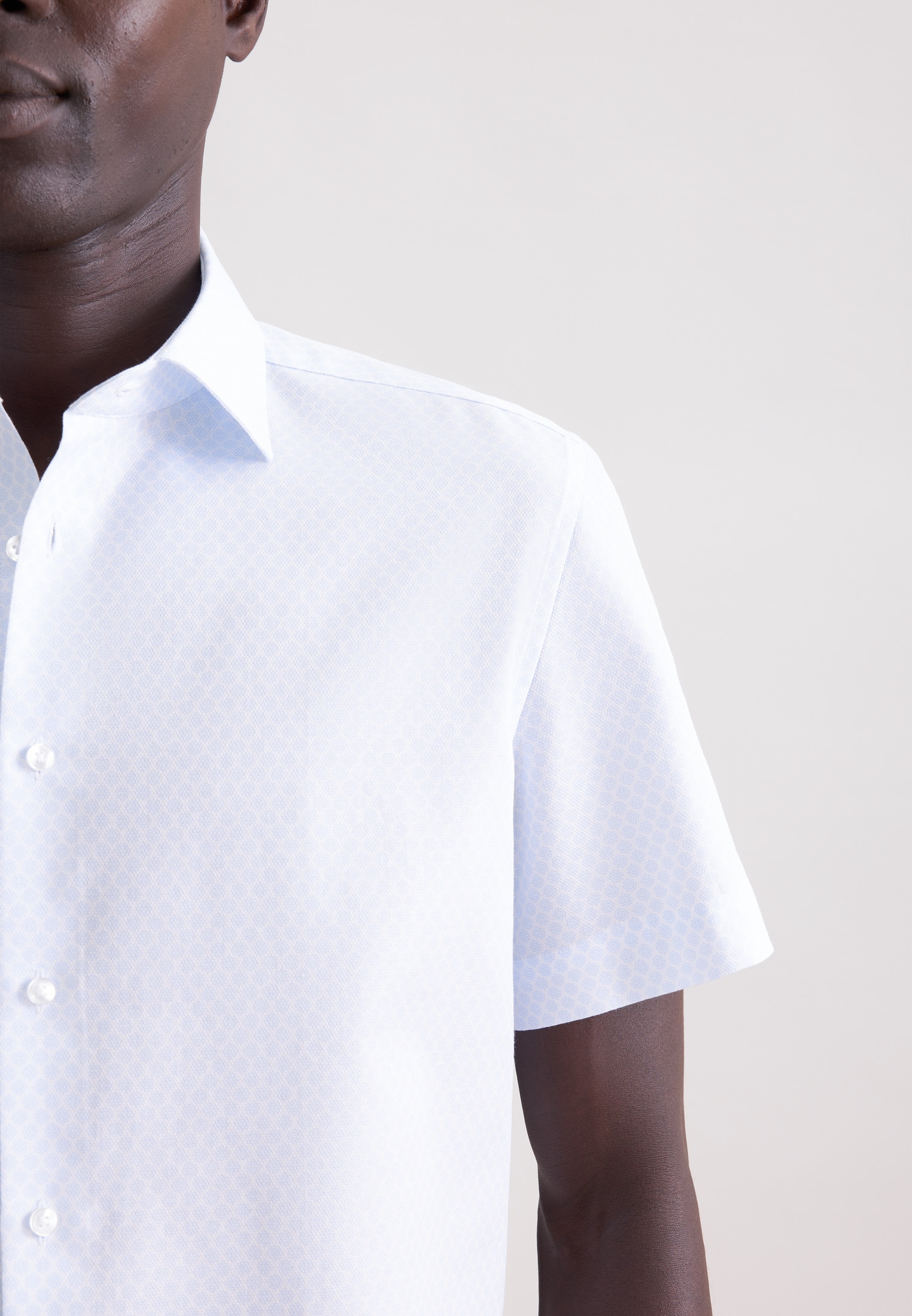 seidensticker Businesshemd »Schwarze Rose« Shaped 1/2 Kentkragen Druck