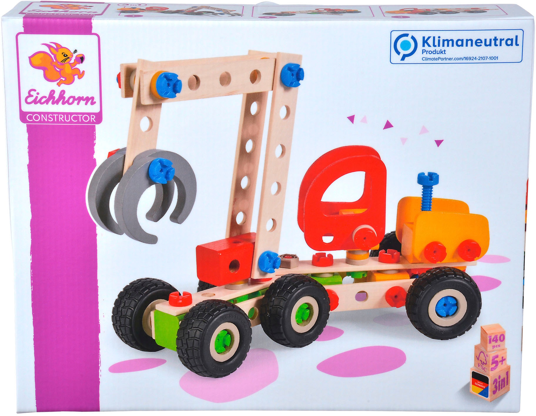 Eichhorn Konstruktionsspielsteine »Constructor, Harvester«, (140 St.), Made in Germany, FSC®- schützt Wald - weltweit