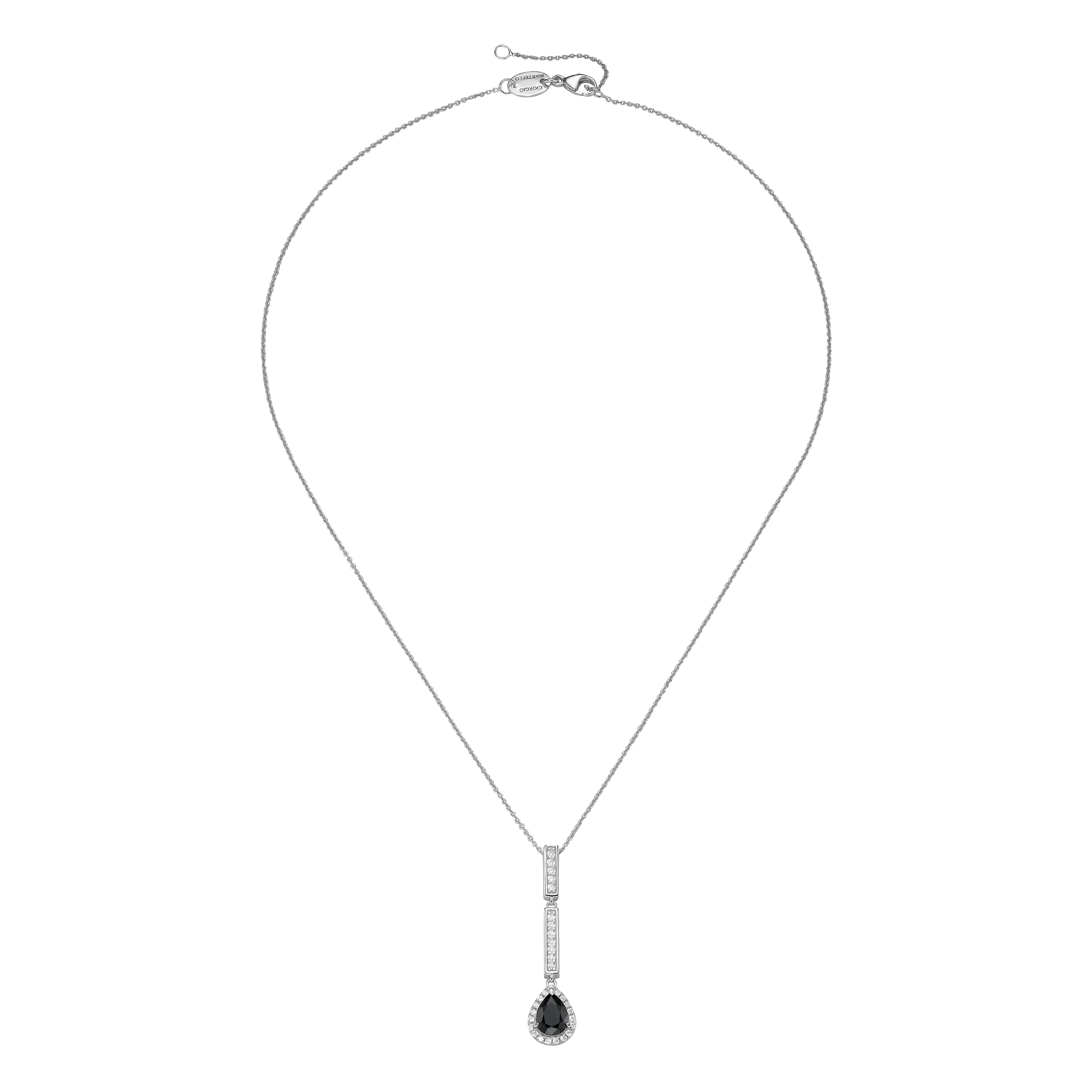 GIORGIO MARTELLO MILANO Kette mit Anhänger »Kette mit Ziersteinen, Silber 925«