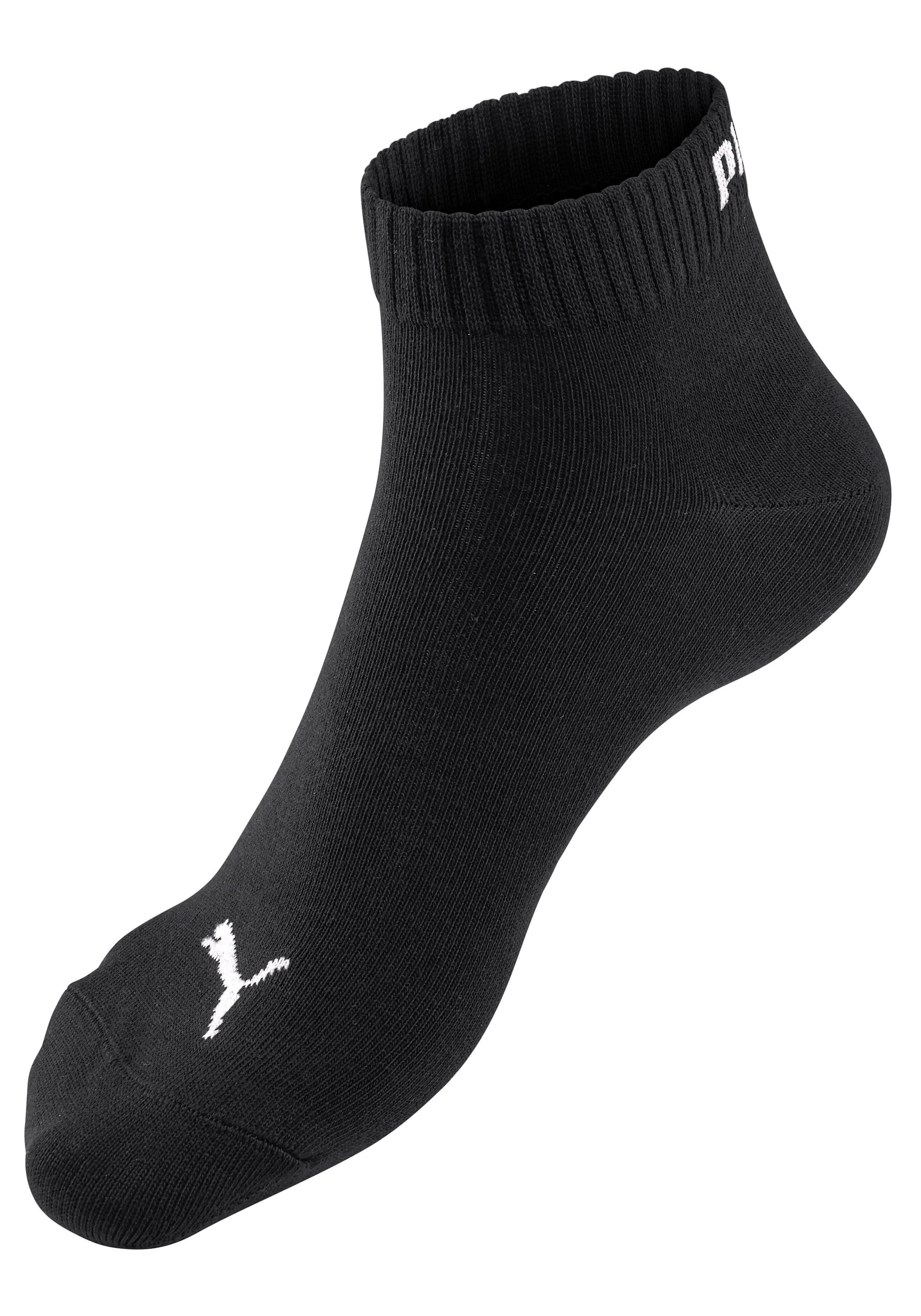 PUMA Kurzsocken, (9 Paar), Atmungsaktiv, feuchtigkeitsregulierend, Rippenbündchen