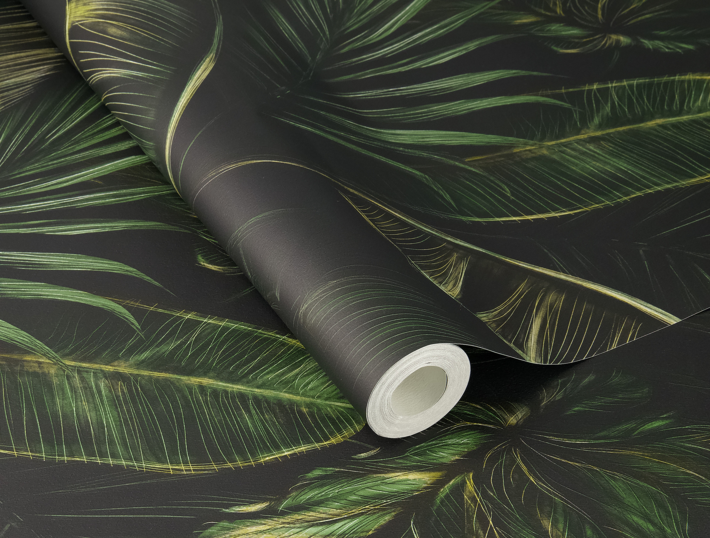 Rasch Papiertapete »mit exotischen Blättern«, botanisch, mit Palmenblättern