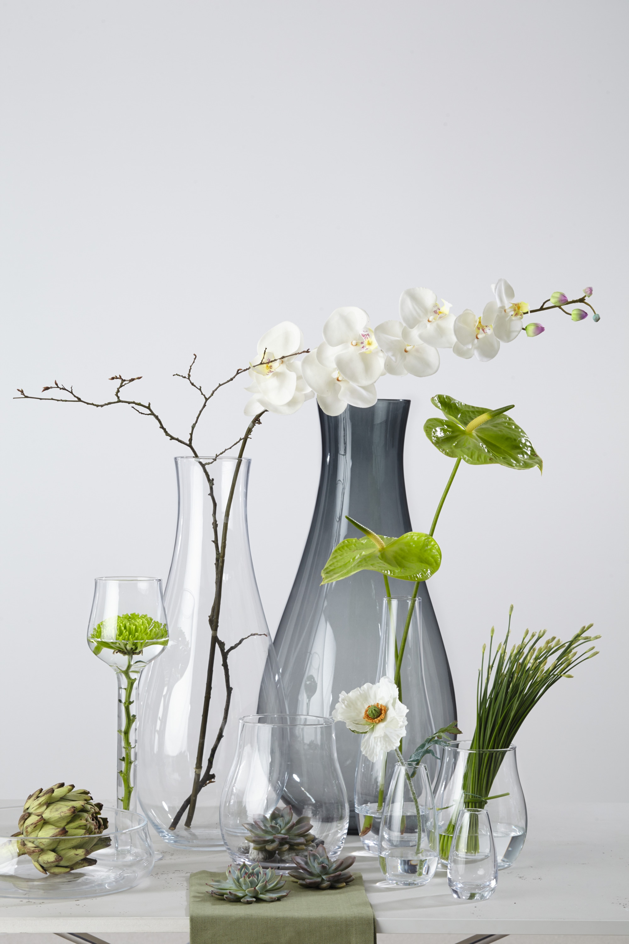 LEONARDO Windlicht »Kerzenhalter GIARDINO, für Stumpenkerzen«, (1 St.), Vase aus Glas, Spülmaschinenfest