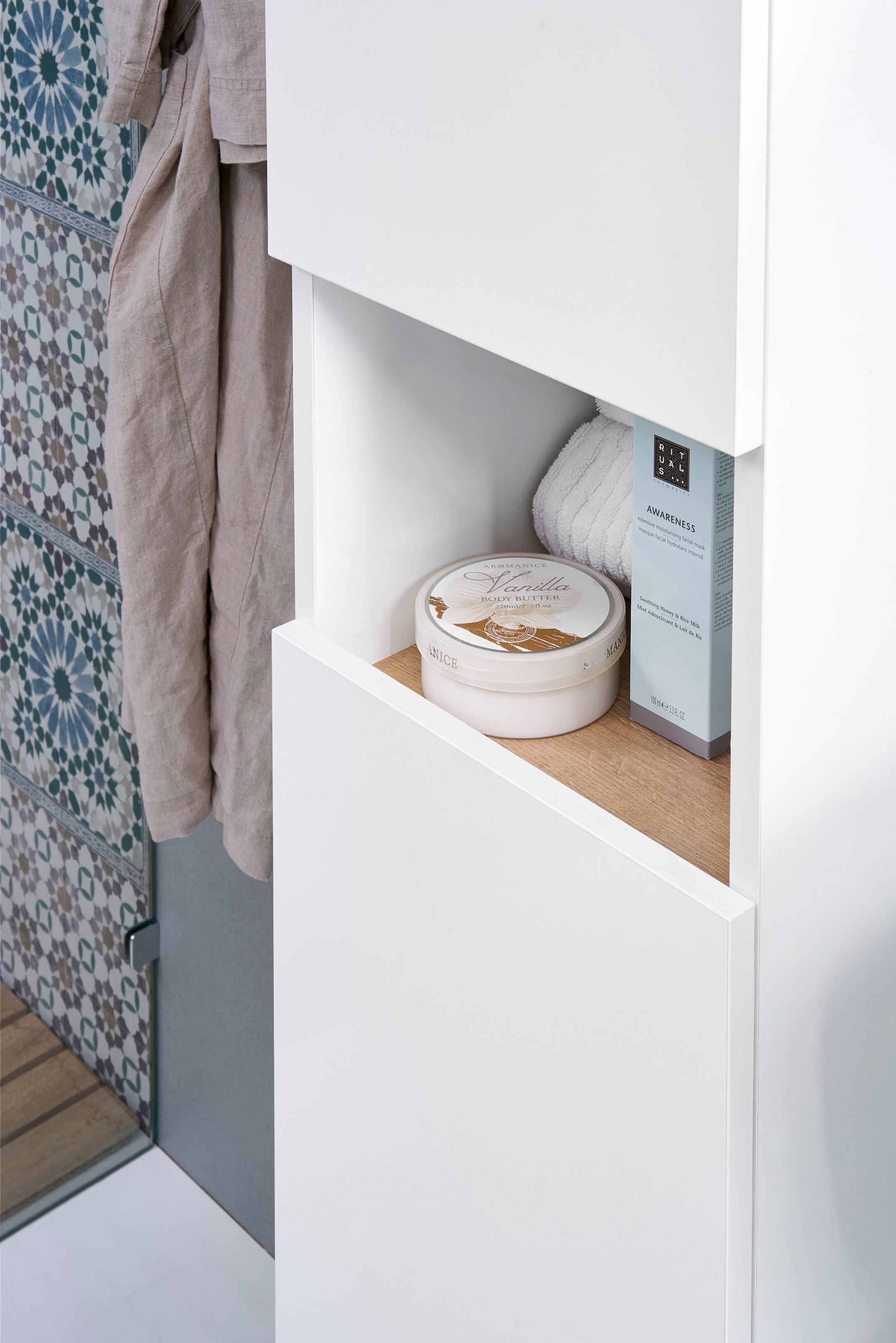 Saphir Badmöbel-Set »Quickset 947 4-teilig, Waschbeckenunterschrank mit Spiegel« 5 Stk. tlg.