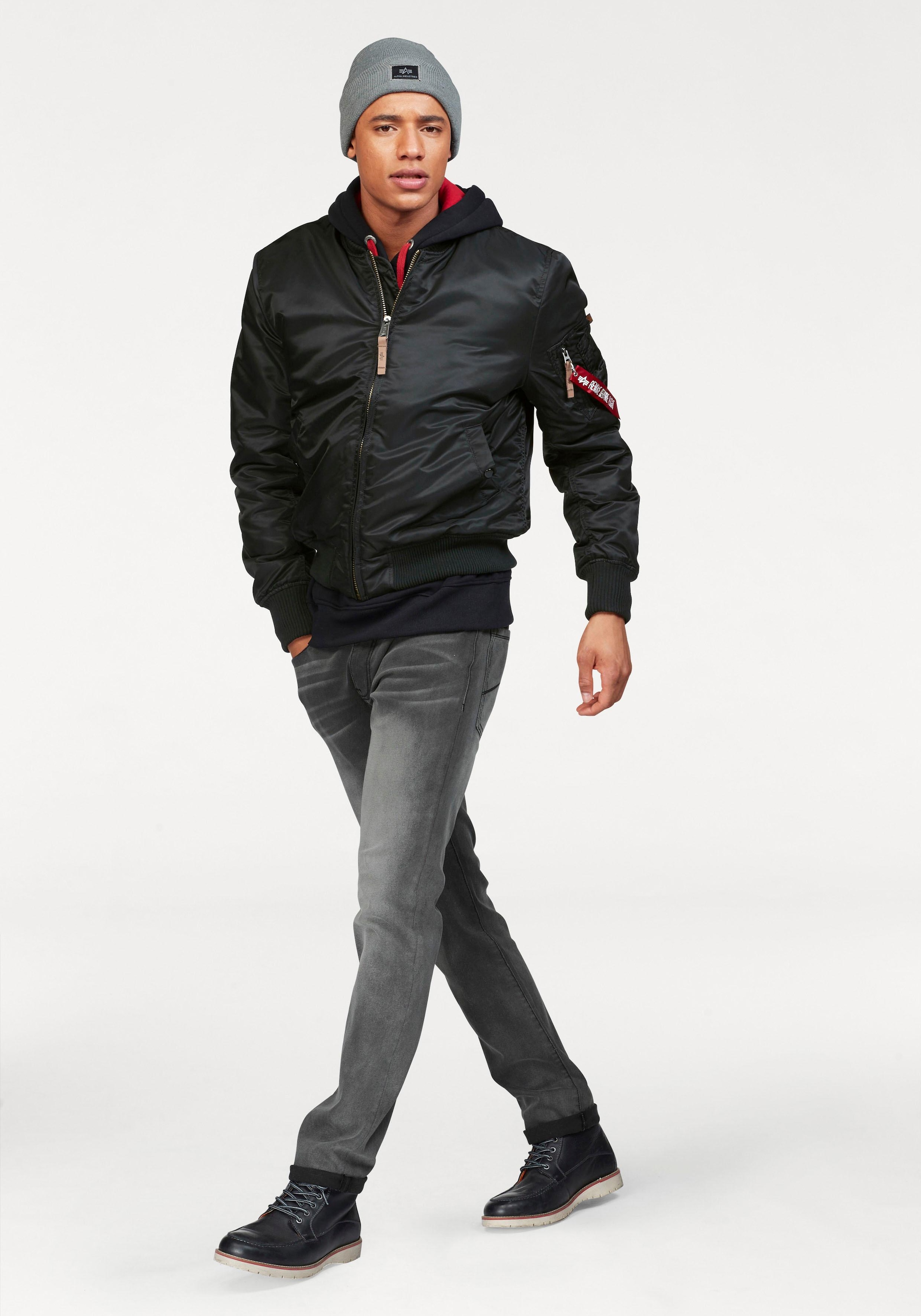 Alpha Industries Bomberjacke »MA-1 VF59 LONG«, ohne Kapuze, gefüttert