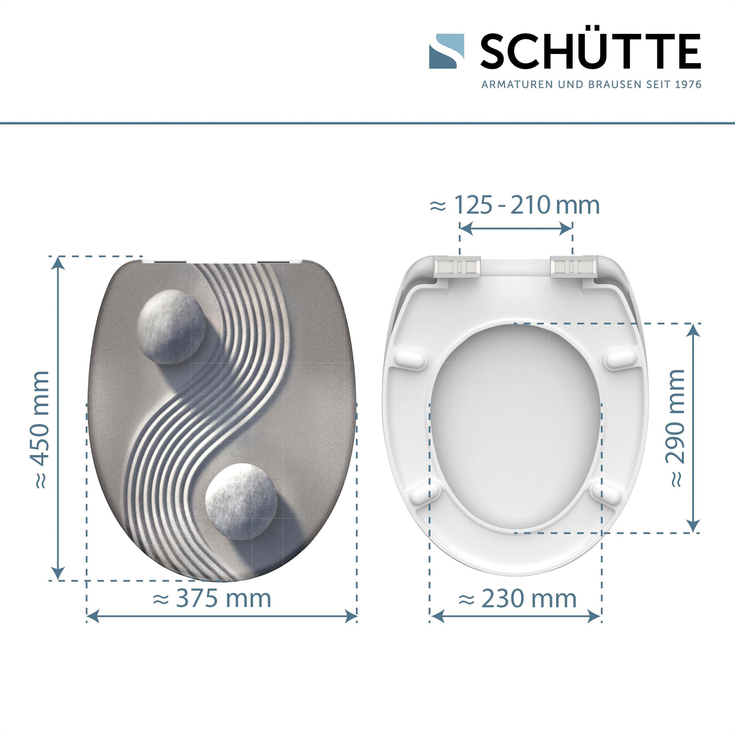 Schütte WC-Sitz »Yin & Yang«, Duroplast, mit Absenkautomatik