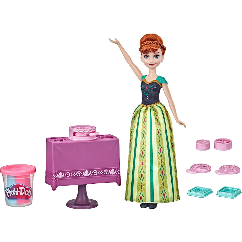 Hasbro Anziehpuppe »Disney Die Eiskönigin, Annas Tortenzauber«, mit zweifarbiger Play-Doh Knete