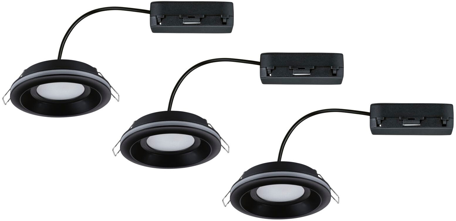 Paulmann LED Einbauleuchte »LED Einbauleuchte Sormus IP65 rund 100mm« 3 Stk. Warmweiß Memoryfunktion
