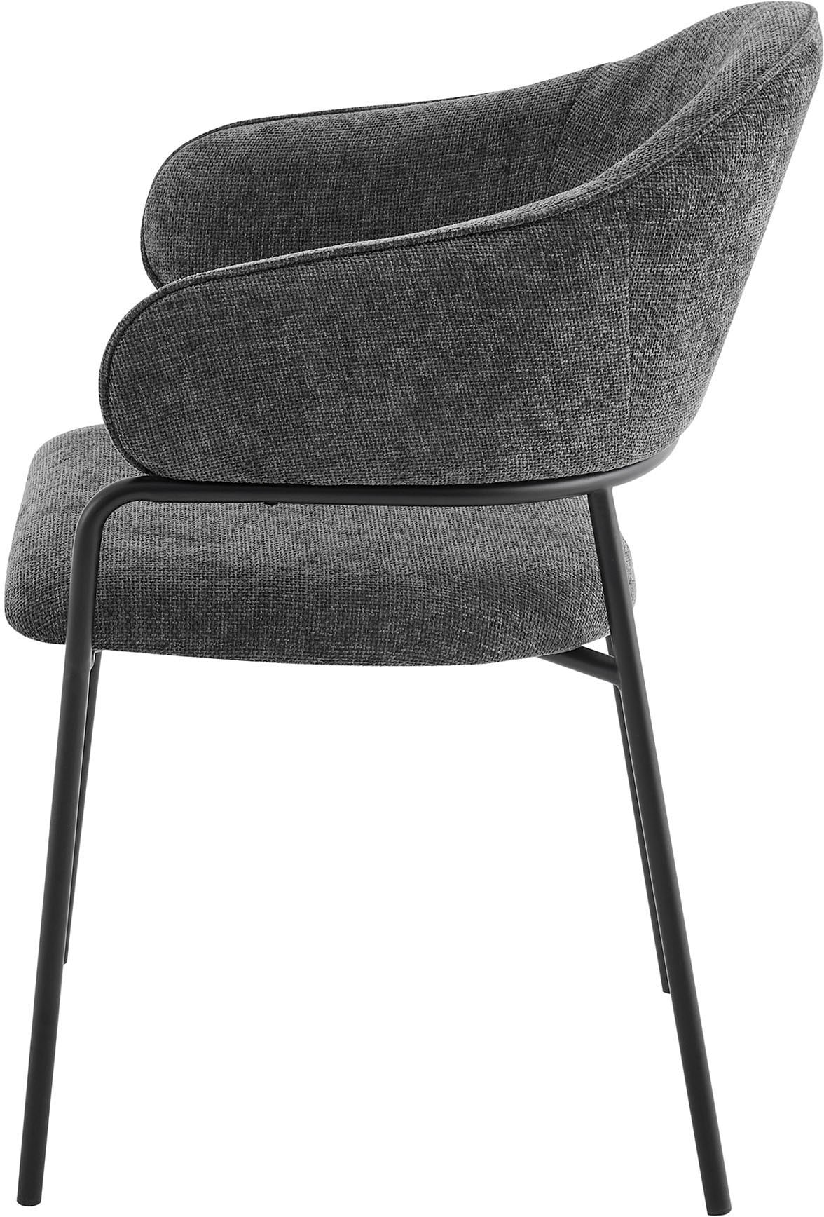 byLIVING Esszimmerstuhl »Curve« (Set) 2 Stk.moderner Stoff Stuhl mit gemütlichem Sitzkomfort, verschiedene Farben.