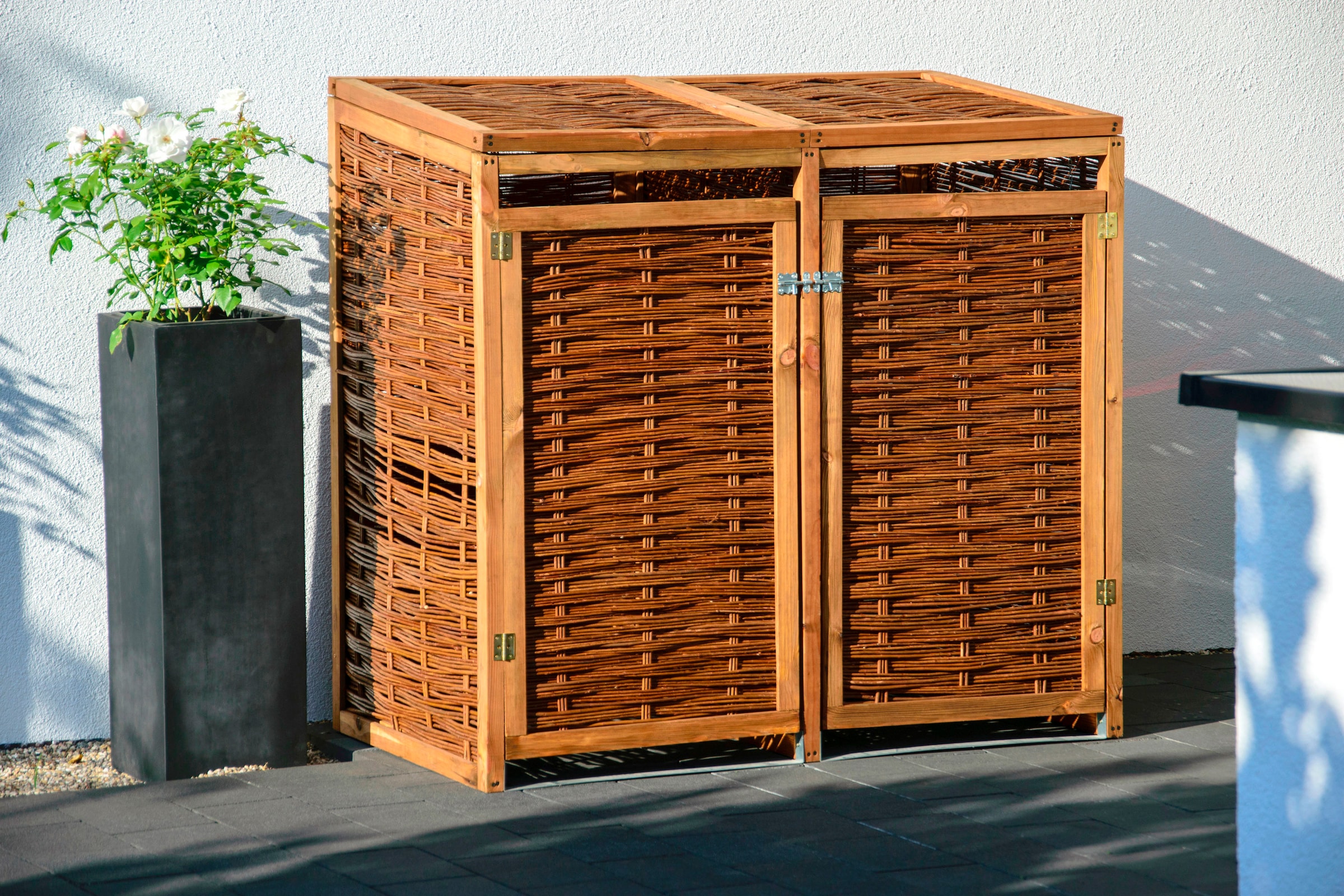 dobar Mülltonnenbox, 2x240l, BxTxH: 137x83x132 cm