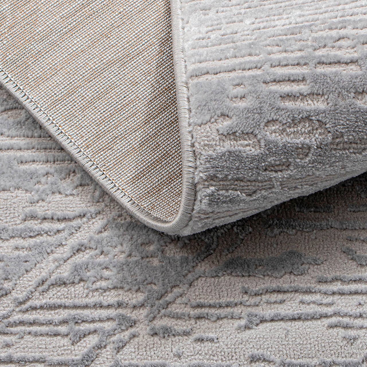 Sehrazat Teppich »Moda 1200«, rechteckig, 9 mm Höhe, Kurzflor, 3 D Effekt Optik, Hoch Tief Struktur, Wohnzimmer