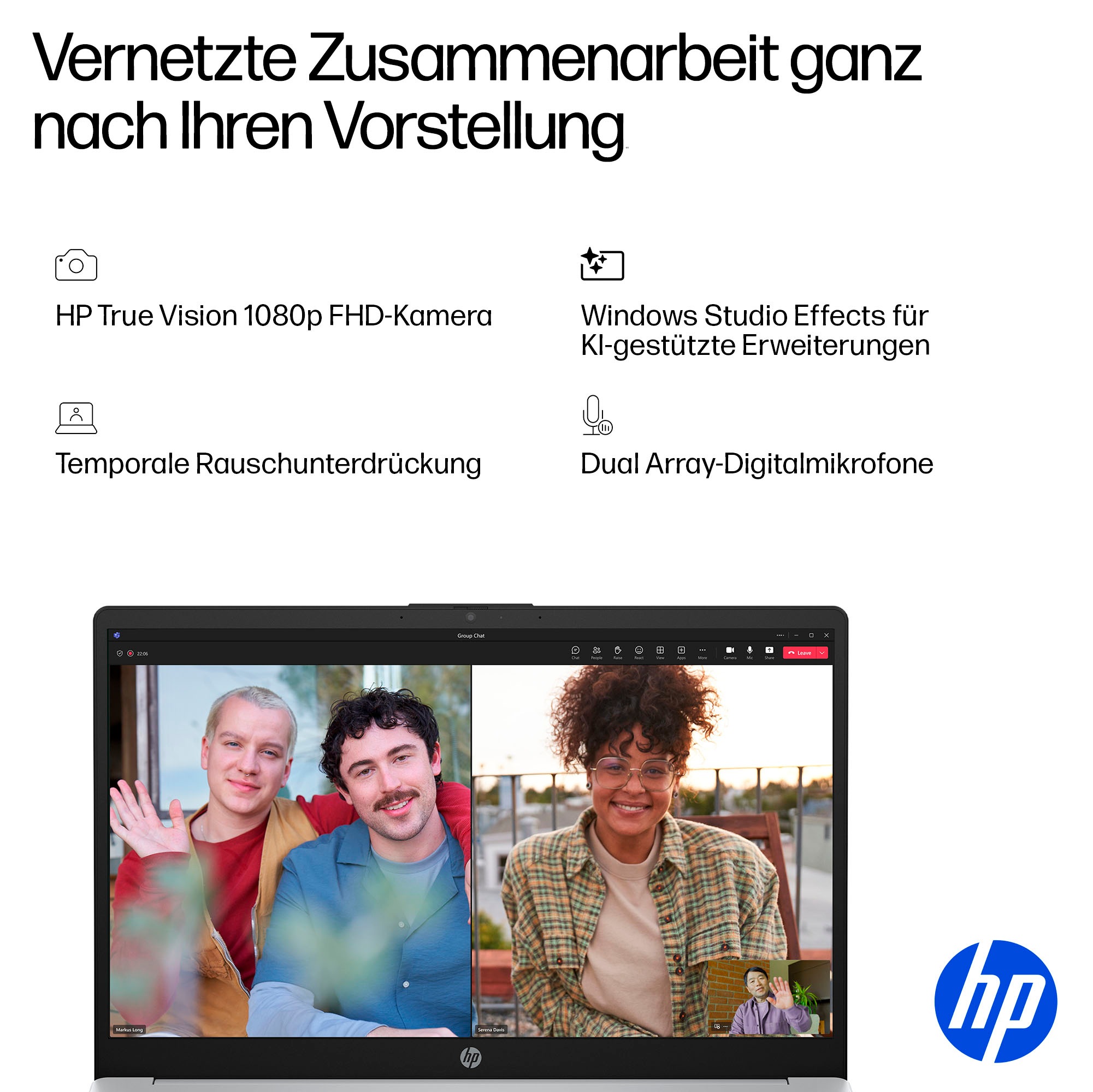 HP Notebook »OmniBook 3 NGAI 15-fn0655ng« 39,6 cm / 15,6 ″ AMD Ryzen™ AI 5 Radeon 840M 1.000 GB SSD