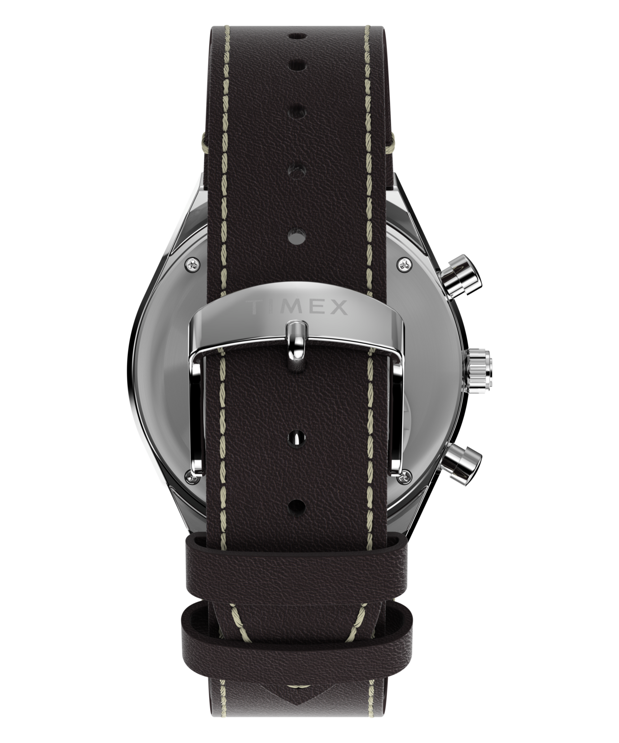 Timex Chronograph »Q Timex Chrono« Quarzuhr, Armbanduhr, Herrenuhr, Lederarmband, analog, Tag