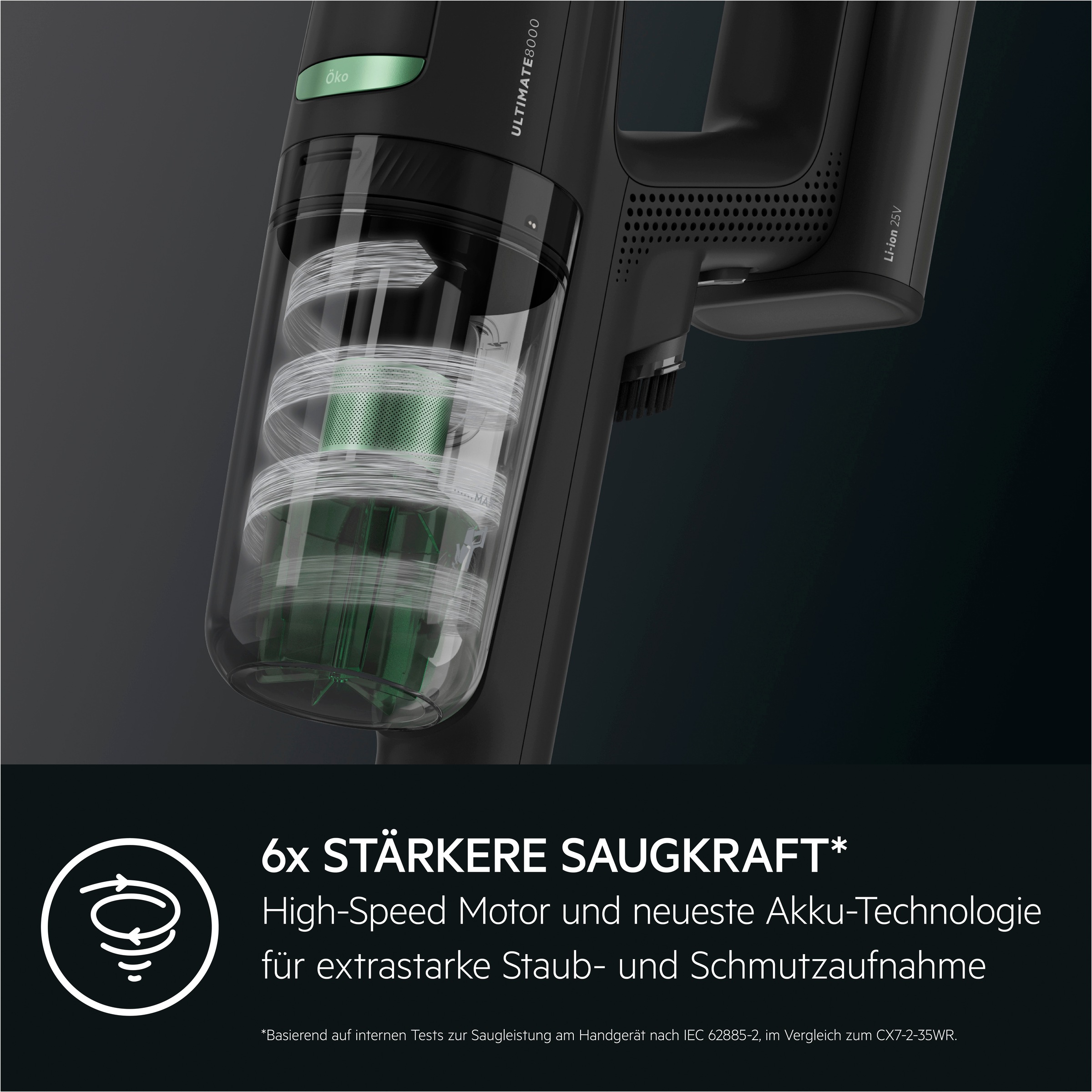 AEG Akku-Hand-und Stielstaubsauger »Ultimate 8000 ÖKO (AP81B25ÖKO)«