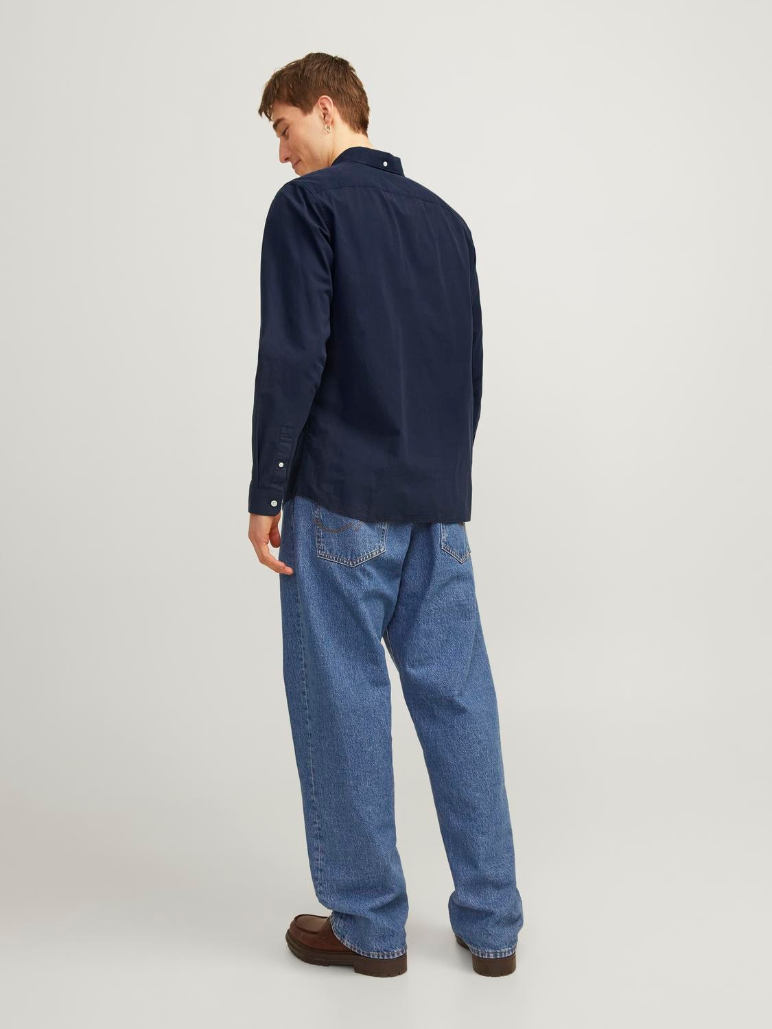 Jack & Jones Langarmhemd »JPRCCPOPLIN LOGO COMFORT SHIRT L/S SN«