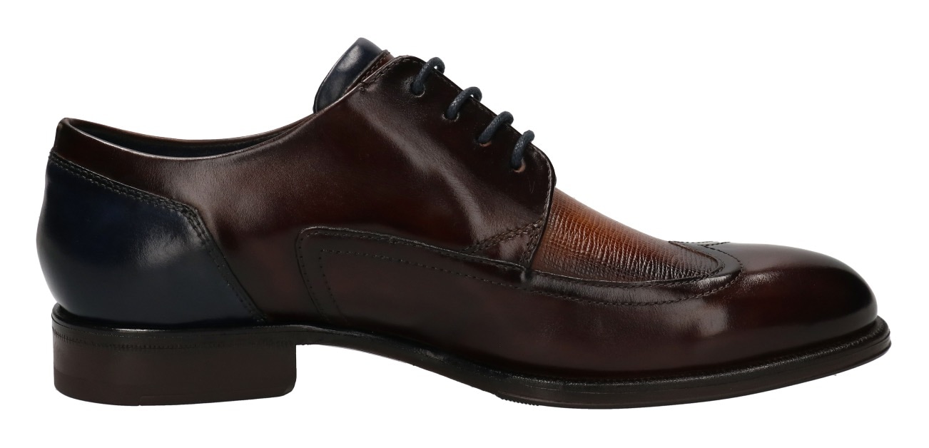 bugatti Schnürschuh, mit Ziernähten, Freizeitschuh, Halbschuh, Schnürschuh