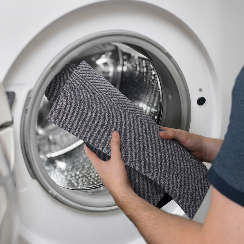 OTTO home Fußmatte »Sammo, Schmutzfangmatte, Teppich, für Hausflur und Wohnbereiche« rechteckig 5 mm Höhe Indoor, Eingangsmatte, Design, Scandi, Zen, rutschfeste Unterseite