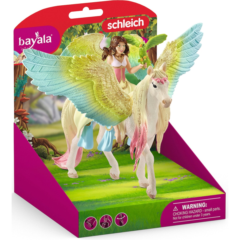 Schleich® Spielfigur »BAYALA®, Surah mit Glitzer-Pegasus (70566)«