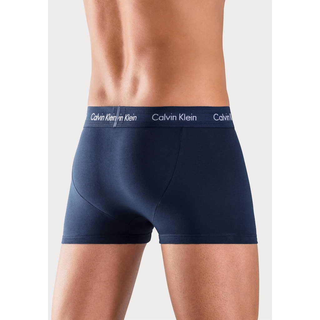 Calvin Klein Underwear Boxer, (3 St.), in blautönen mit Logo-Elastikbund