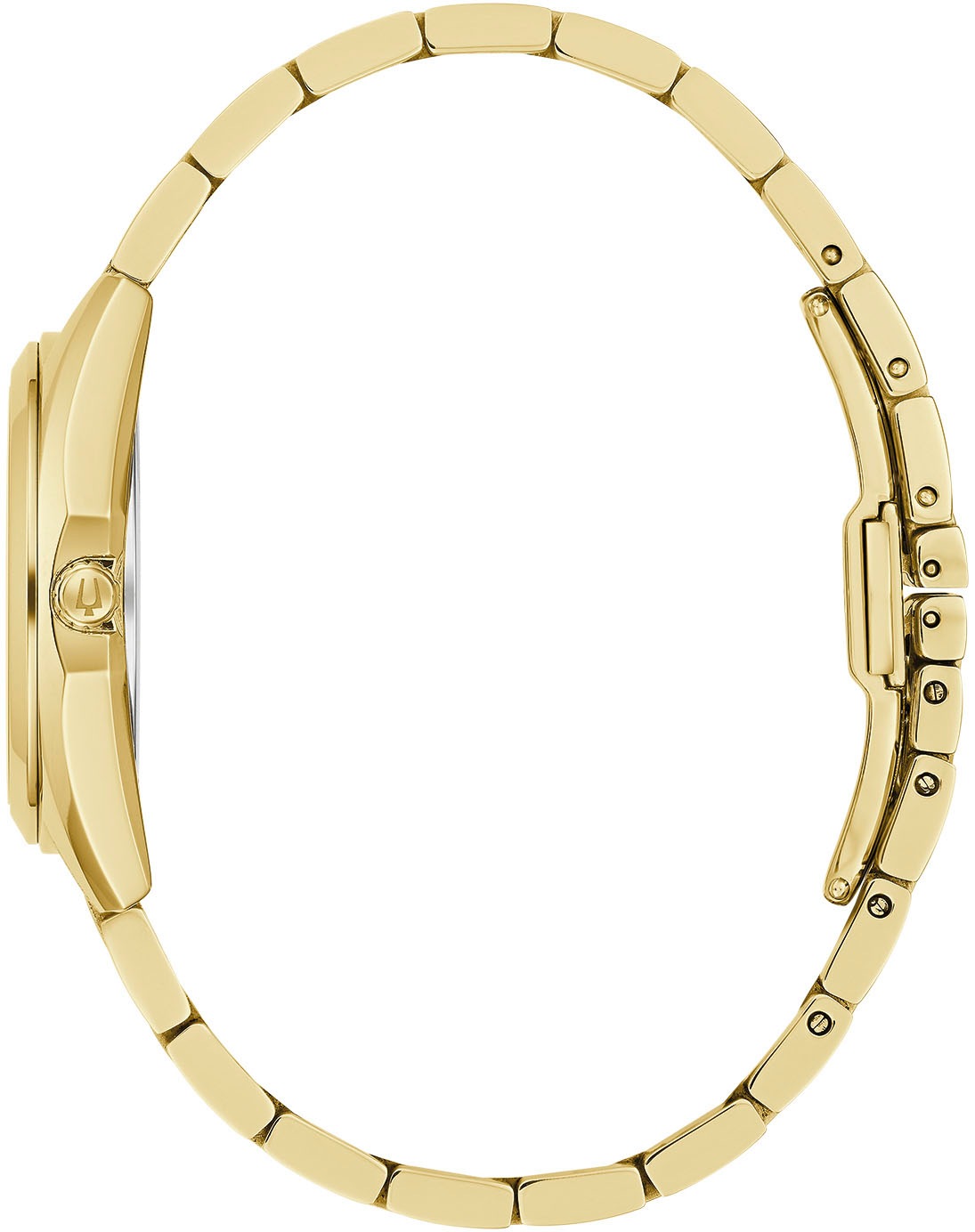 Bulova Quarzuhr, Armbanduhr, Damenuhr, Edelstahluhr, mit Diamanten, Saphirglas