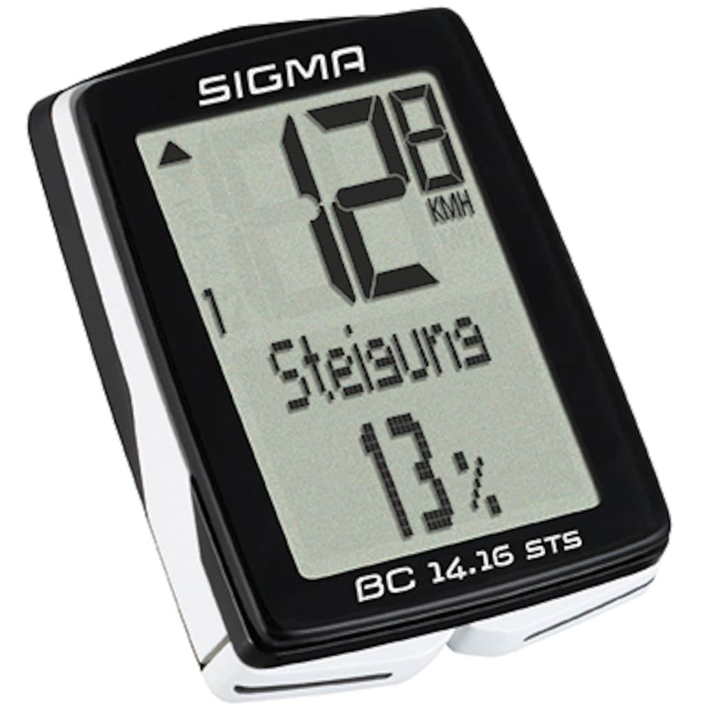 SIGMA SPORT Fahrradcomputer »BC 14.16 STS«, kabellos