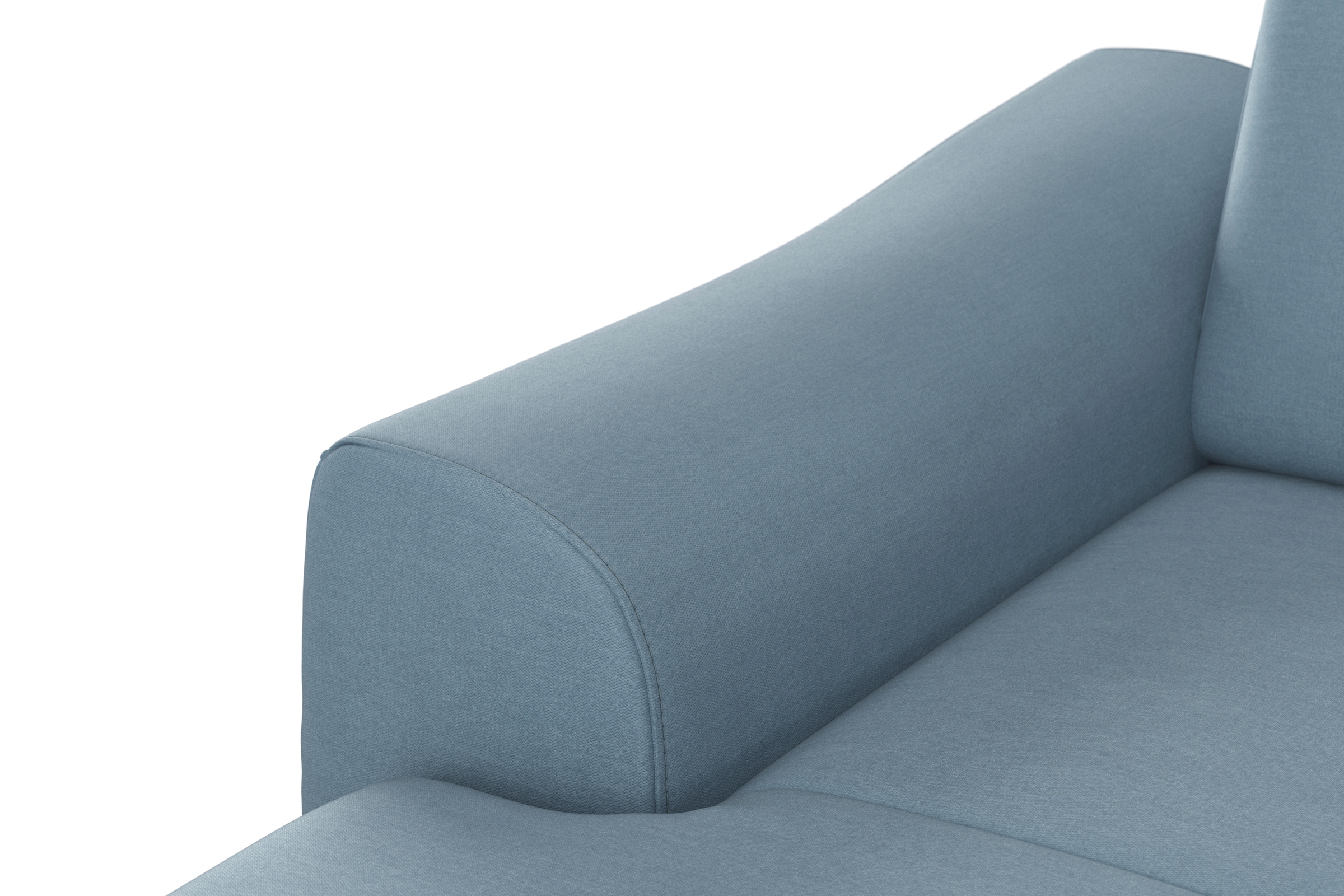 sit&more Wohnlandschaft »Dundee U-Form«, mit Federkern und Edelstahlfüßen, wahlweise mit Kopfteilverstellung