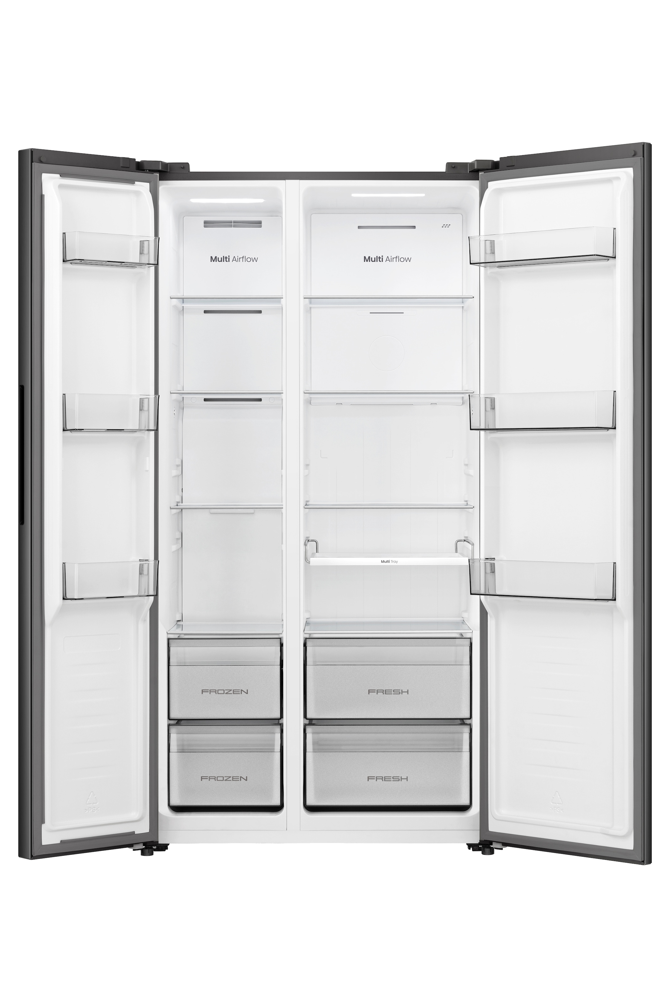 Hisense Side-by-Side »RS3P558NEFD« 178,6 cm hoch 91,1 cm breit MultiAirFlow-System