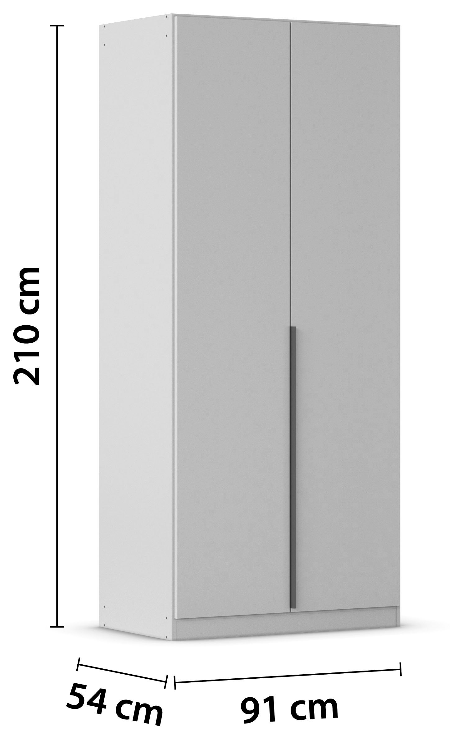 rauch Drehtürenschrank »Kleiderschrank Schrank Garderobe AGORDO mit Dekor- oder Hochglanzfront«, (in zwei Griff-Farben), durchdachte Innenausstattung, in 6 Breiten und 2 Höhen MADE IN GERMANY