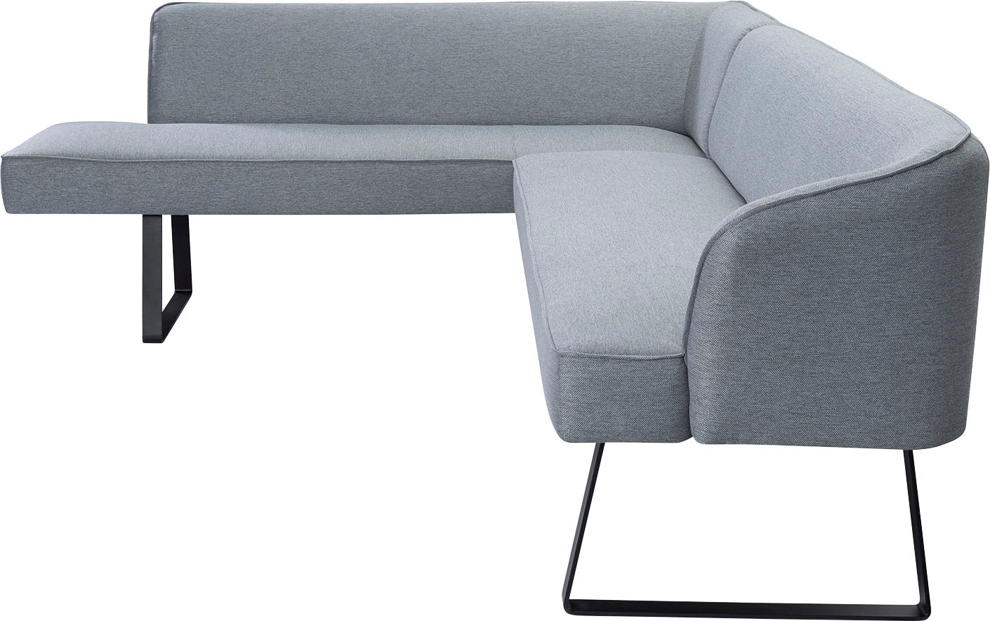 exxpo - sofa fashion Eckbank »Americano« mit Keder und Metallfüßen, Bezug in verschiedenen Qualitäten