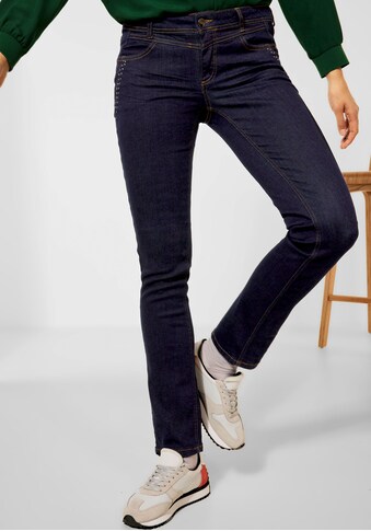 STREET ONE Straight-Jeans »Style Iowa«, mit Kontrastnähten kaufen