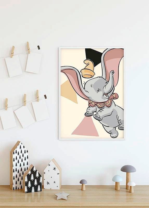 Komar Bild »Dumbo Angles« Disney 1 Stk. tlg. Wandbild zur Dekoration im Kinderzimmer - ohne Rahmen