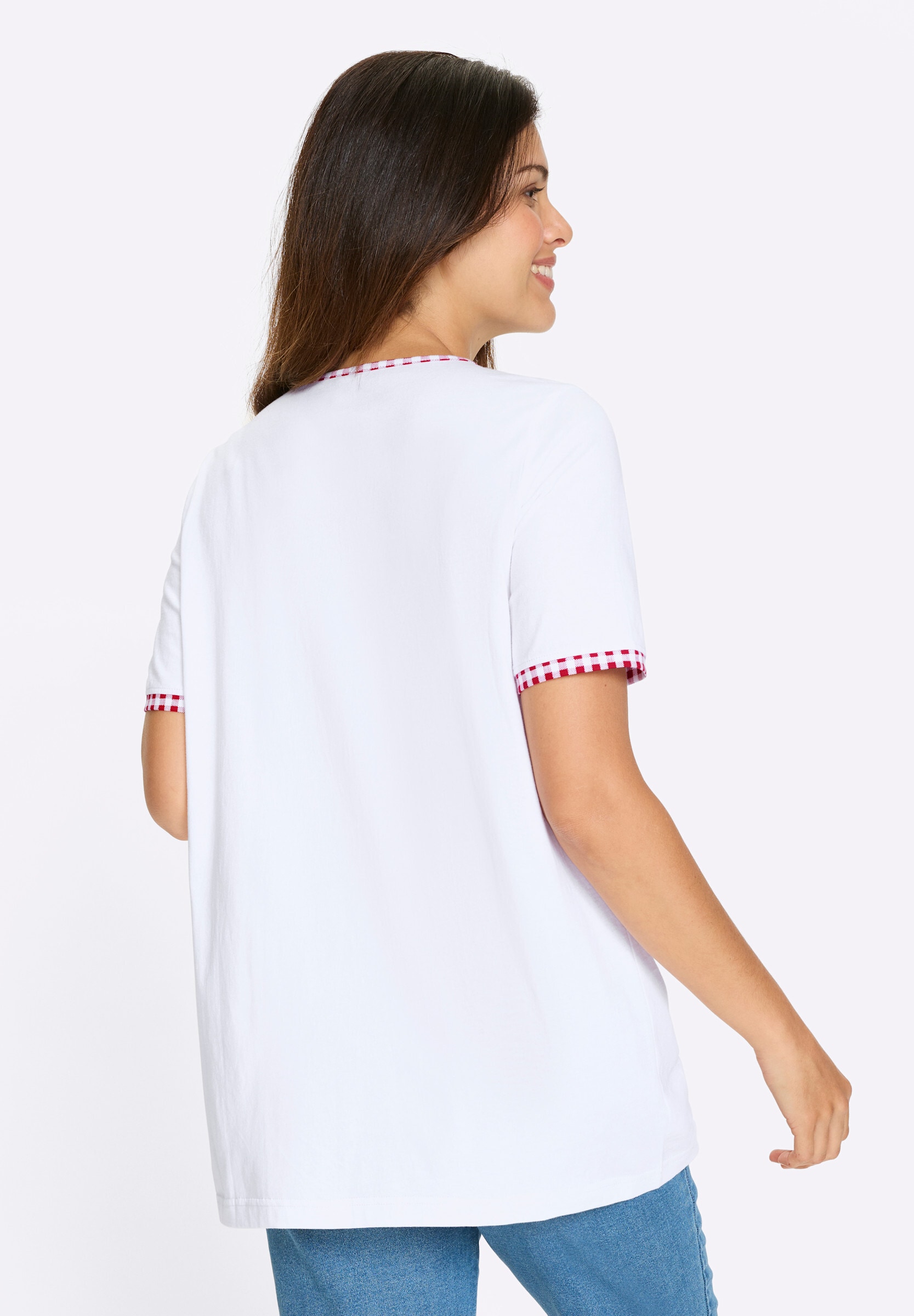 Sieh an! Longshirt »Longshirt Longshirt mit Herzchen-Motiv«