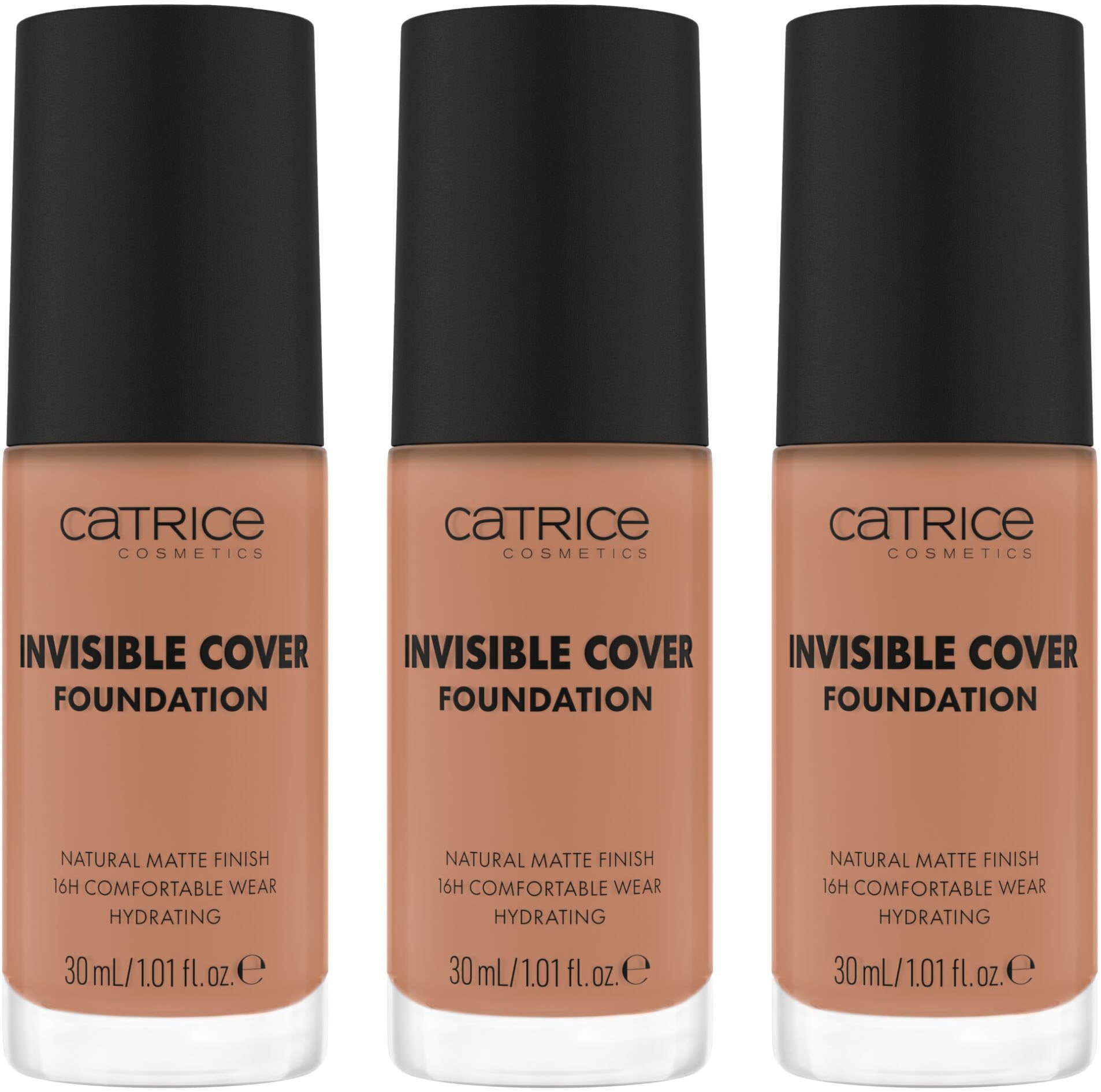 Foundation »Invisible Cover Foundation«, (Set, 3 tlg.)