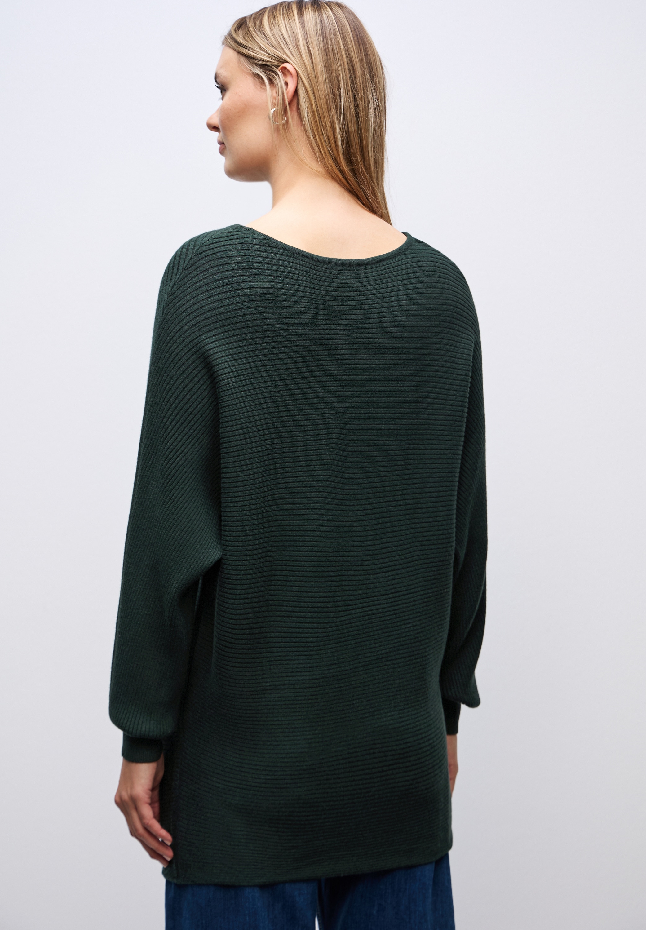 STREET ONE Strickpullover mit feiner Struktur und weitem Schnitt