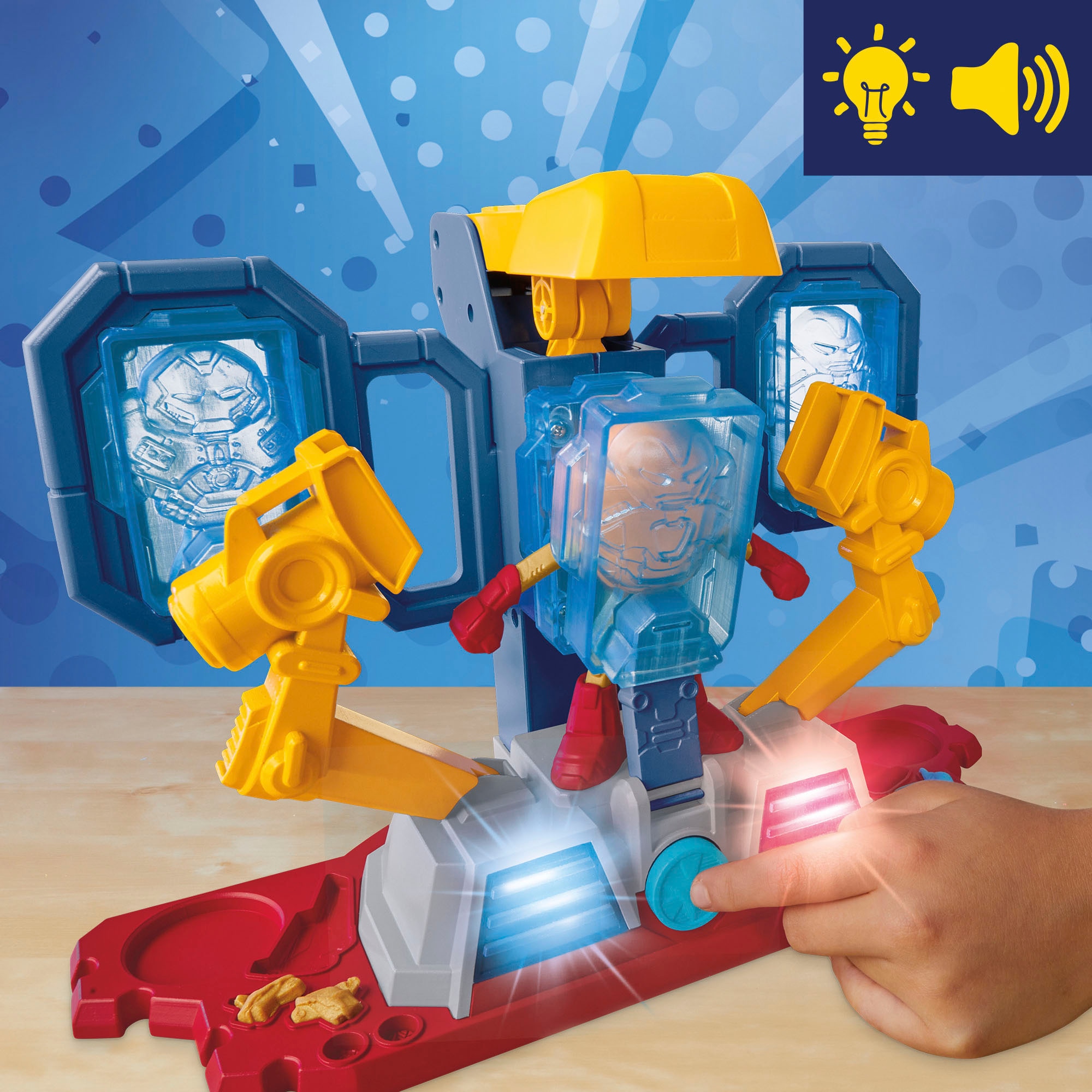 Hasbro Knete »Play-Doh, Marvel Iron Man Buntes Labor«, mit Licht und Sound