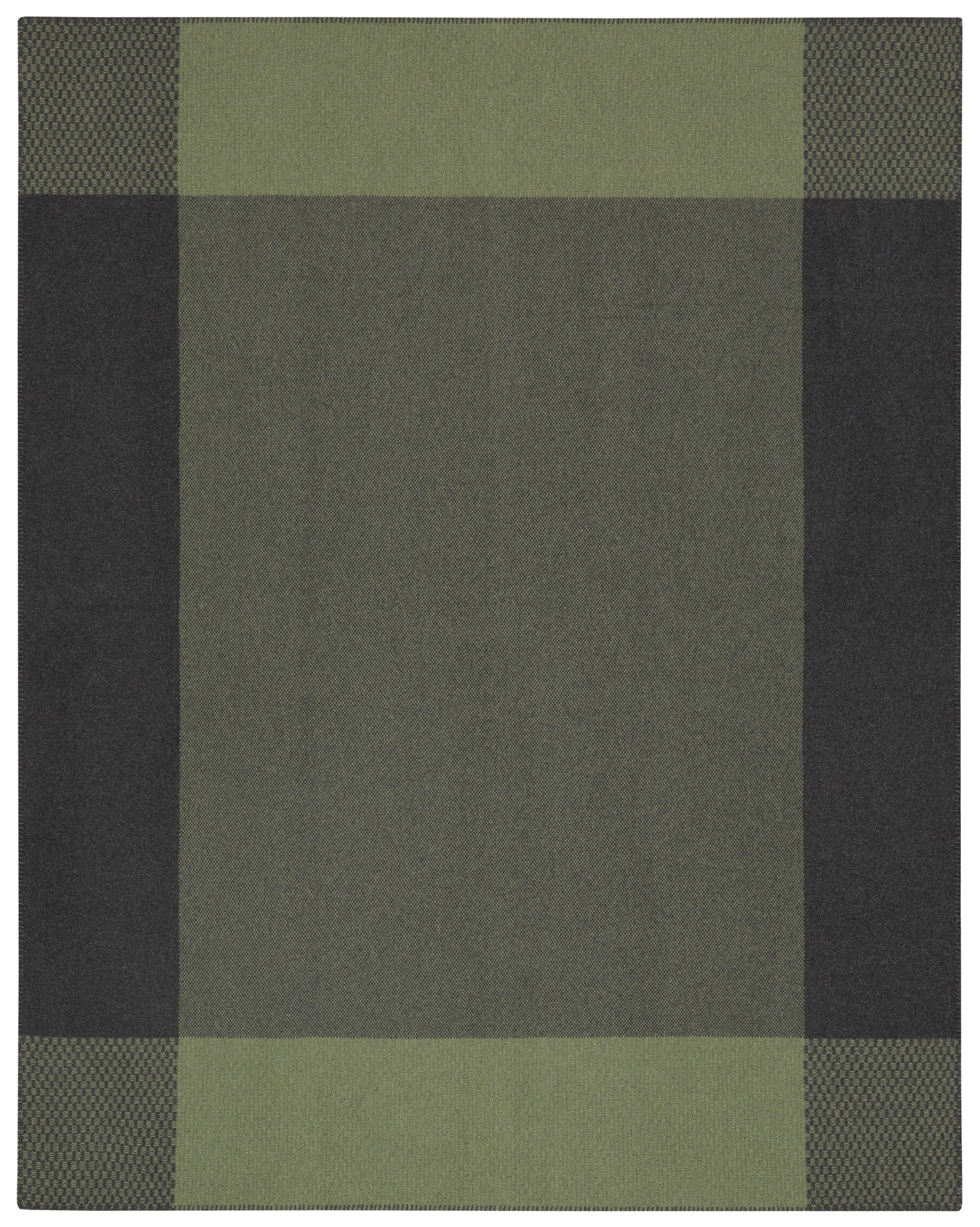 Biederlack Wohndecke »Plaid Frame green« exquisite Kuscheldecke aus reiner Merinowolle