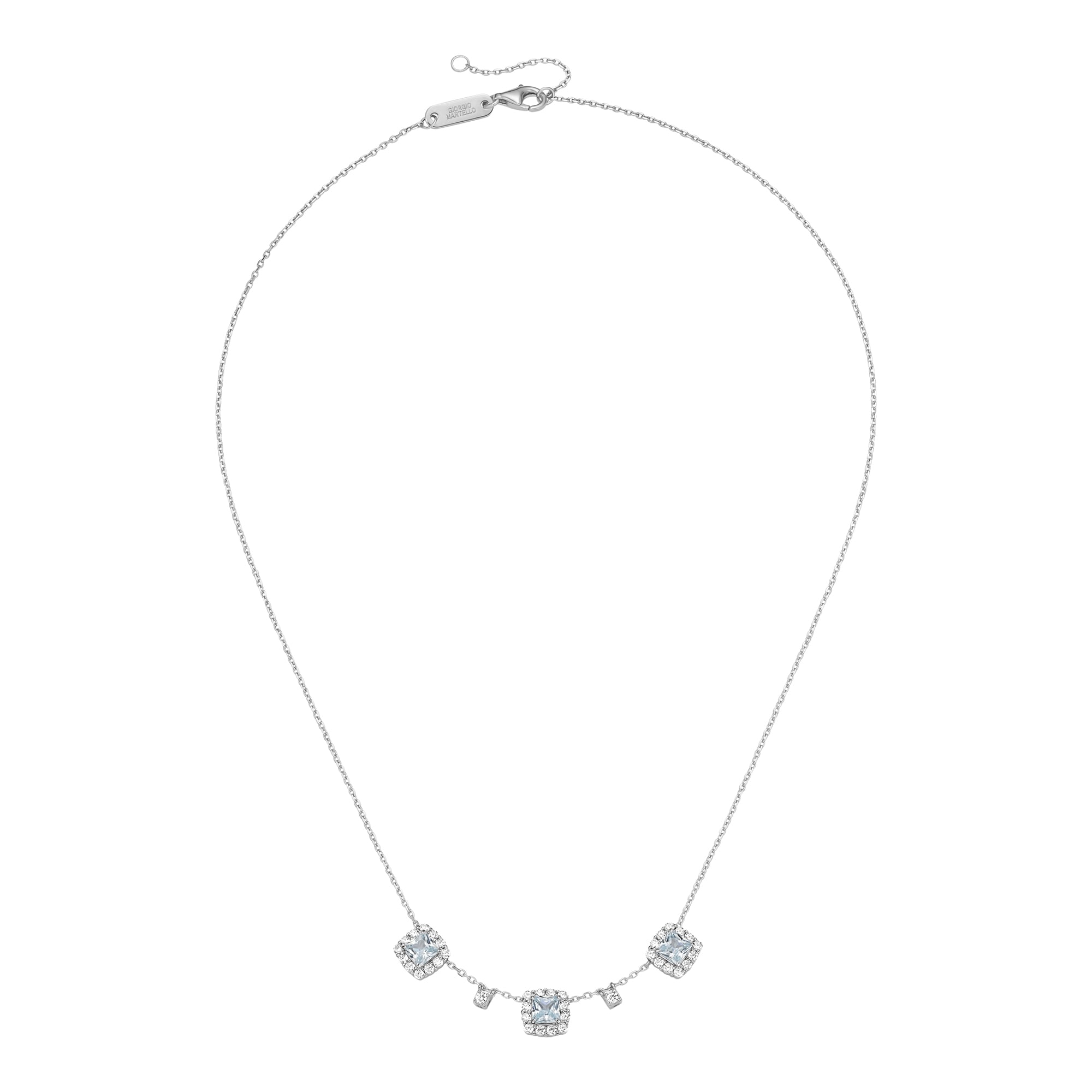 GIORGIO MARTELLO MILANO Collier »Collier Ziersteine, Zirkonia weiß, Silber 925«