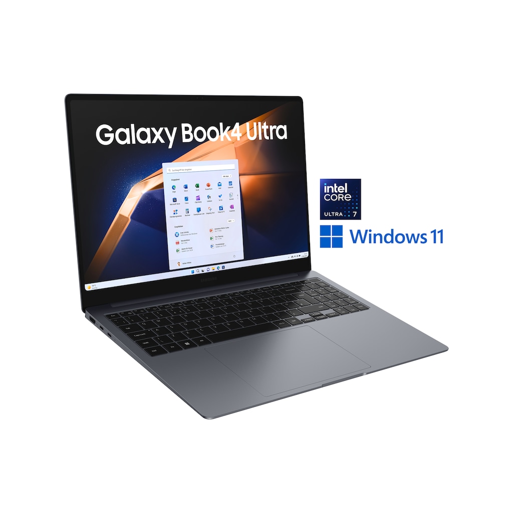Samsung Notebook »NP960X Galaxy Book4 Ultra 16''«, 40,6 cm, / 16 Zoll, Intel, Core Ultra 7, GeForce RTX, 512 GB SSD, Intel Core Ultra 7 Prozessor, 16 GB + 512 GB